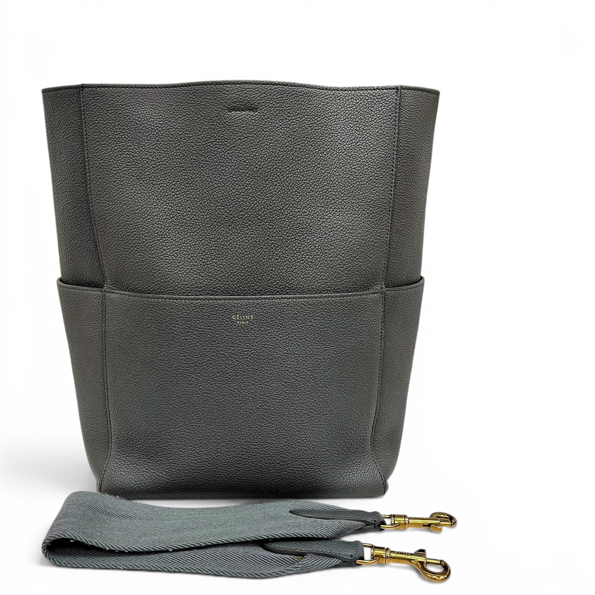 Seau Sangle leather handbag