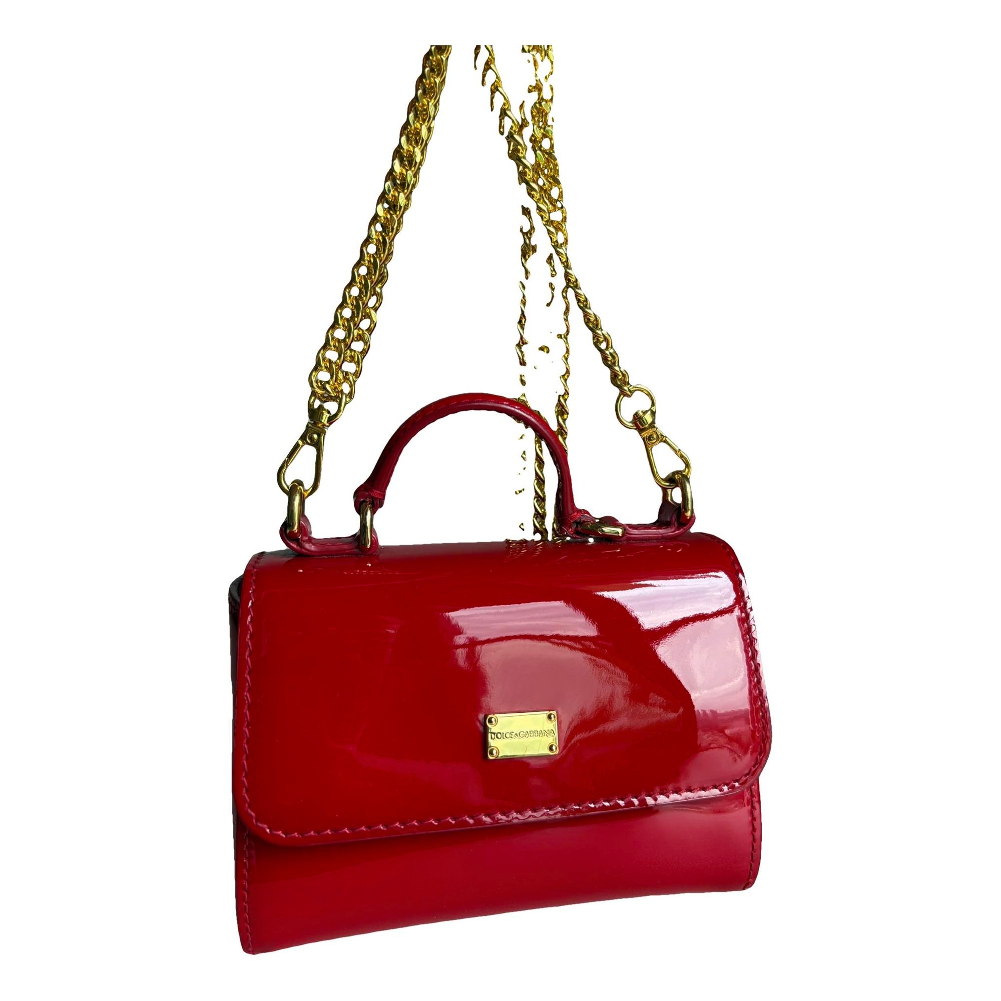 Dolce & Gabbana Devotion patent leather mini bag