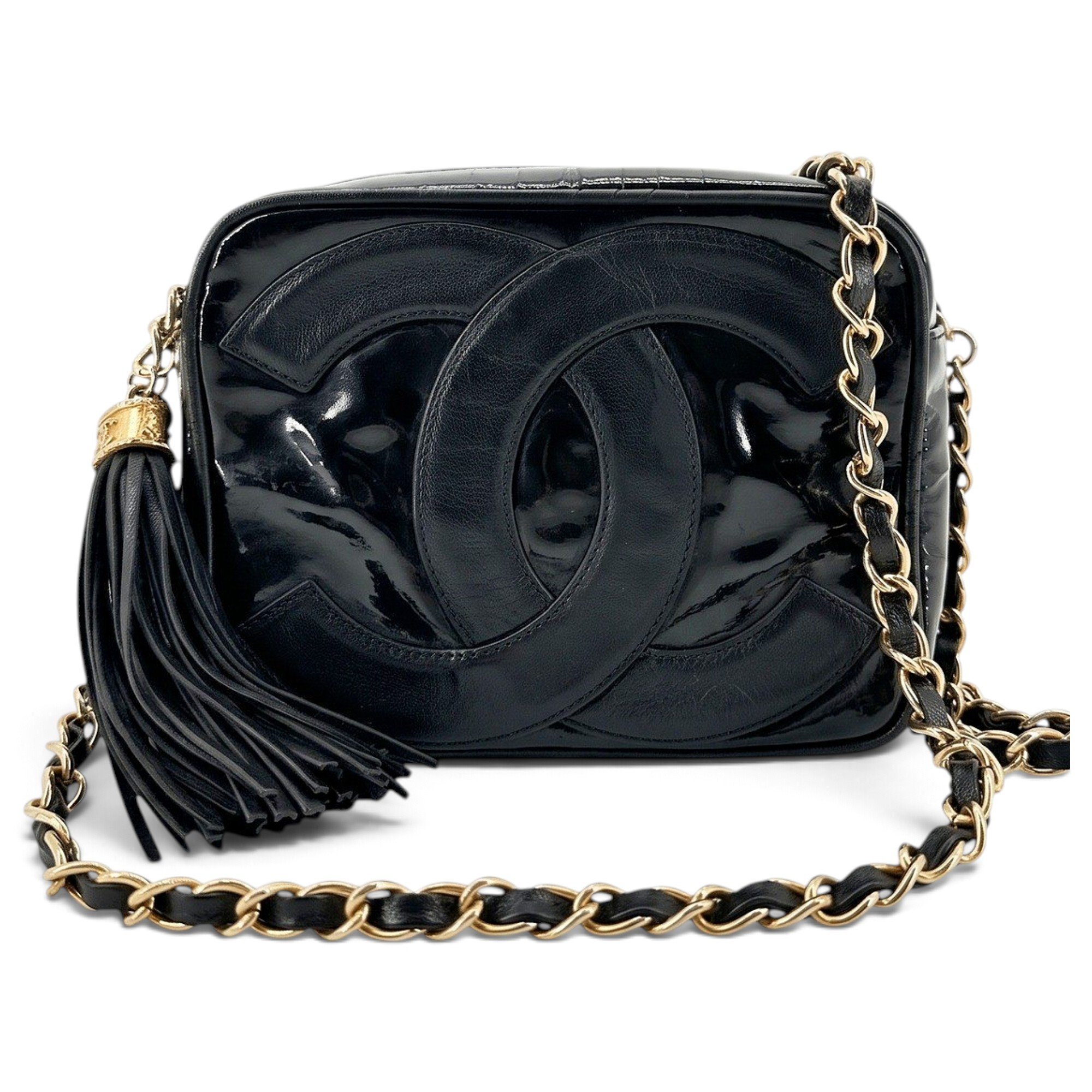 Patent leather crossbody bag