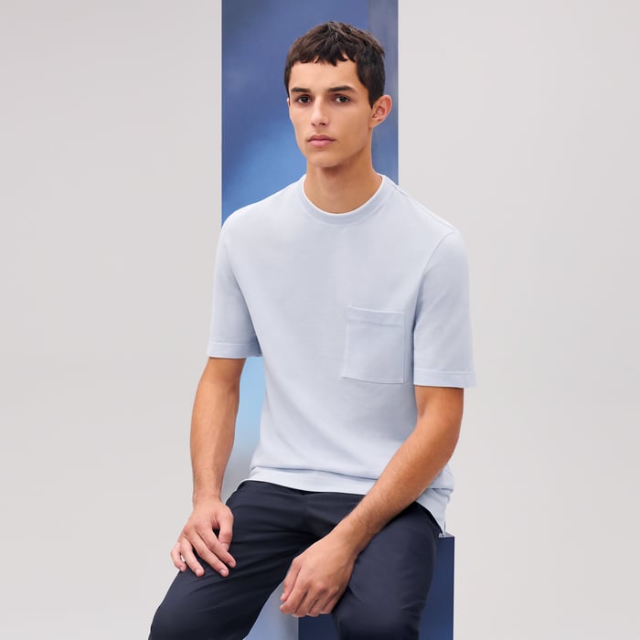 T-shirt détail « piqûres sellier »