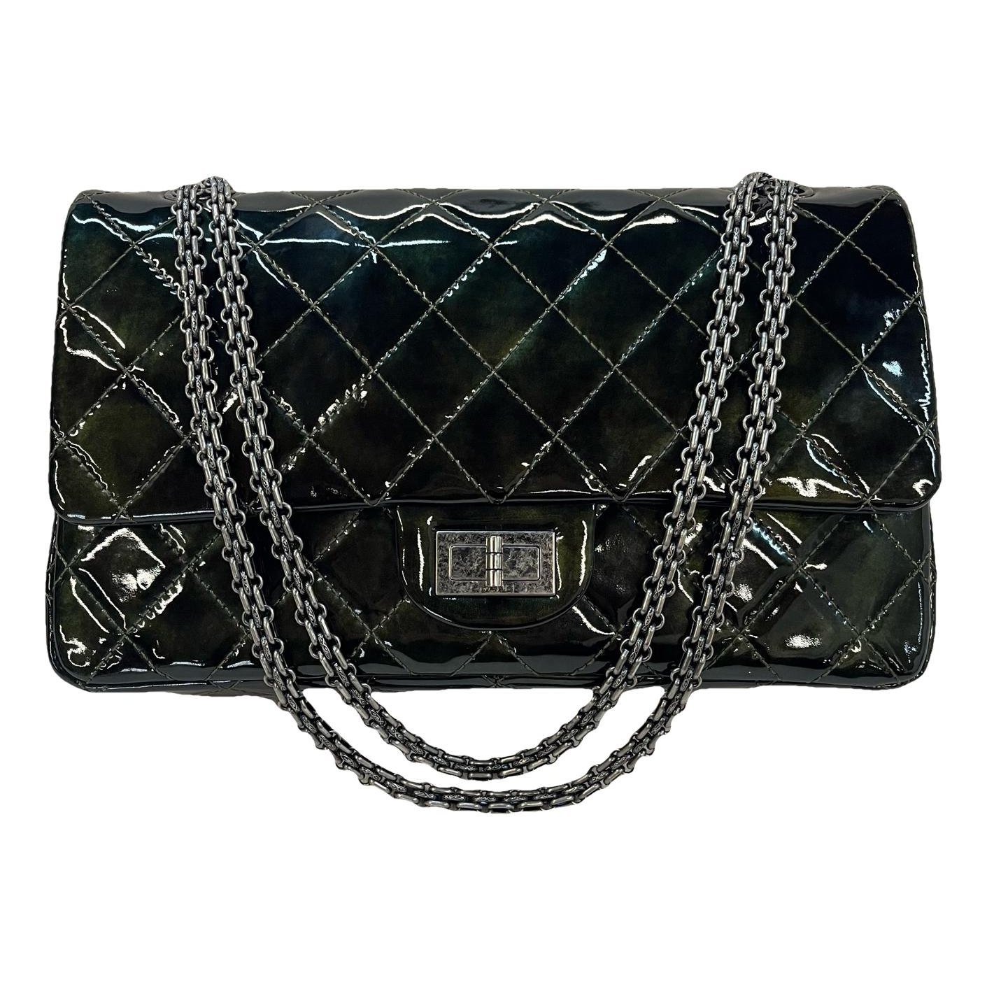 2.55 patent leather handbag