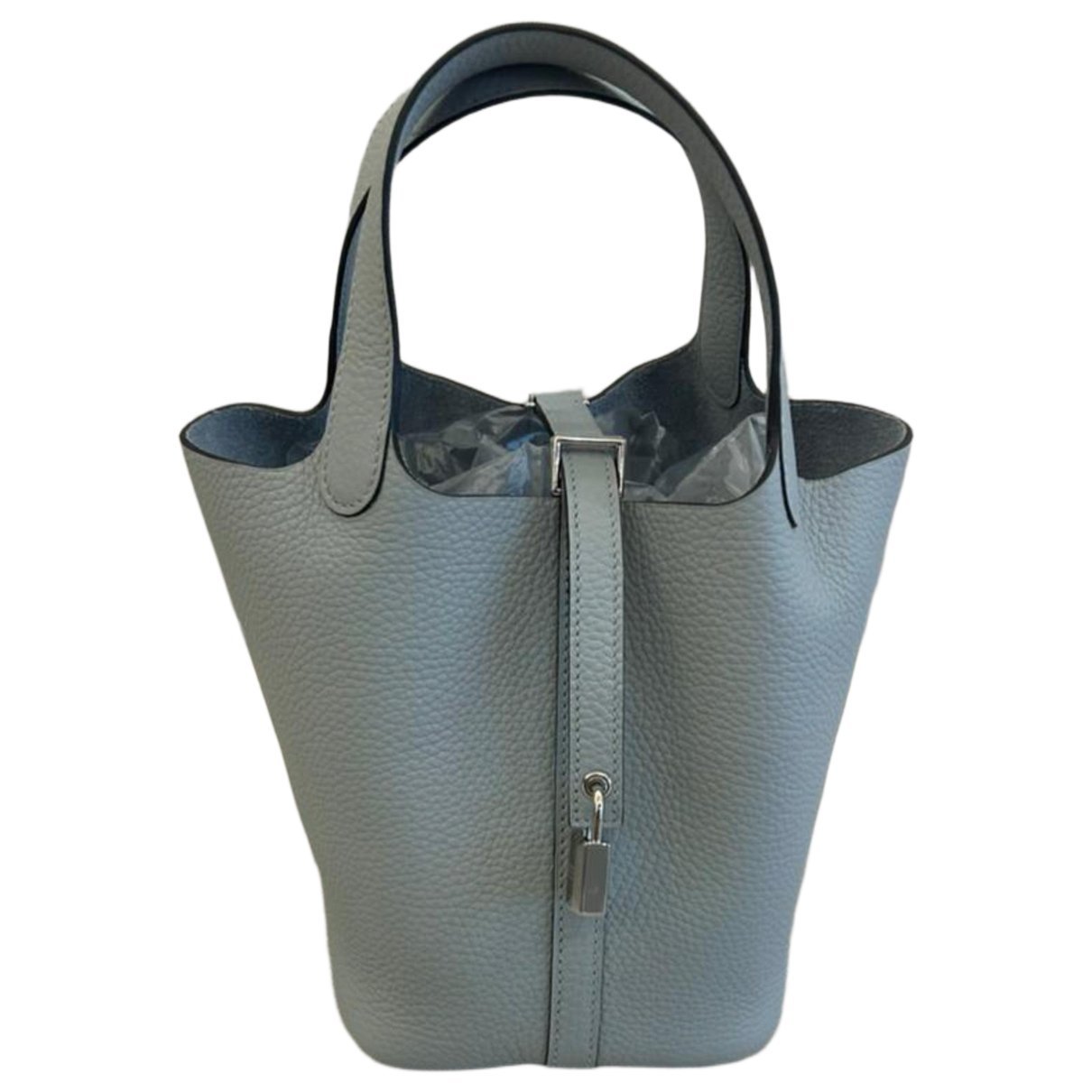 Picotin leather tote