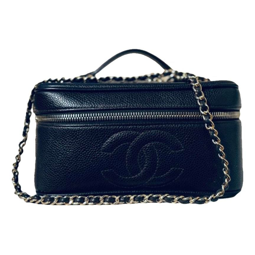 Vanity leather handbag