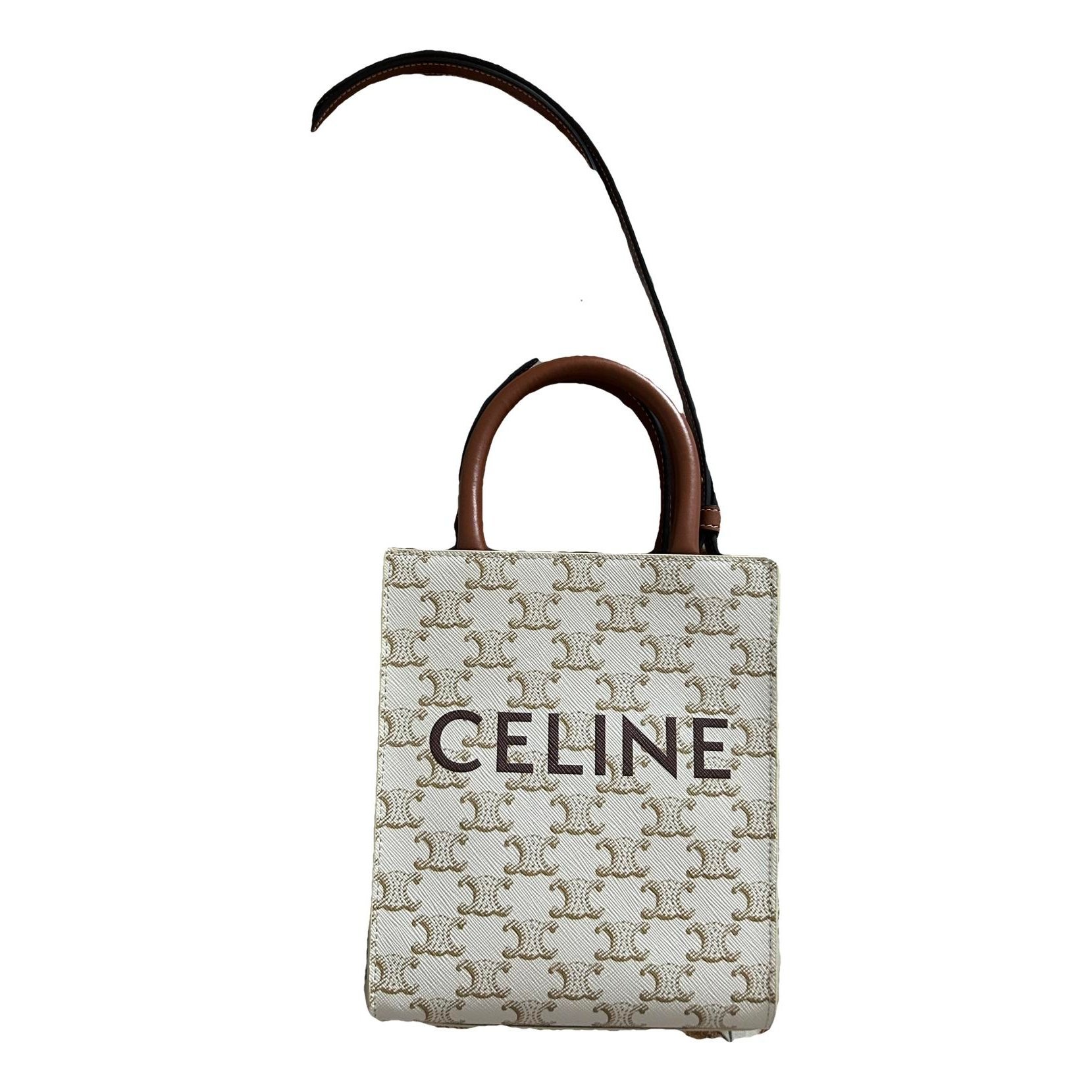 Cabas Vertical leather tote