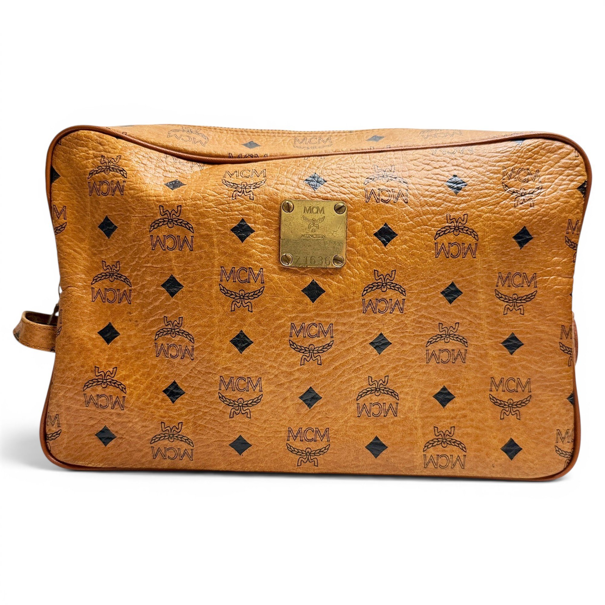 Leather vanity case