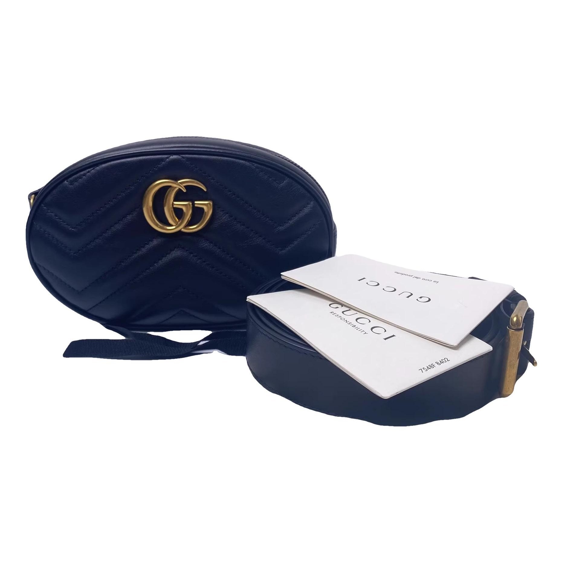 GG Marmont Oval leather handbag
