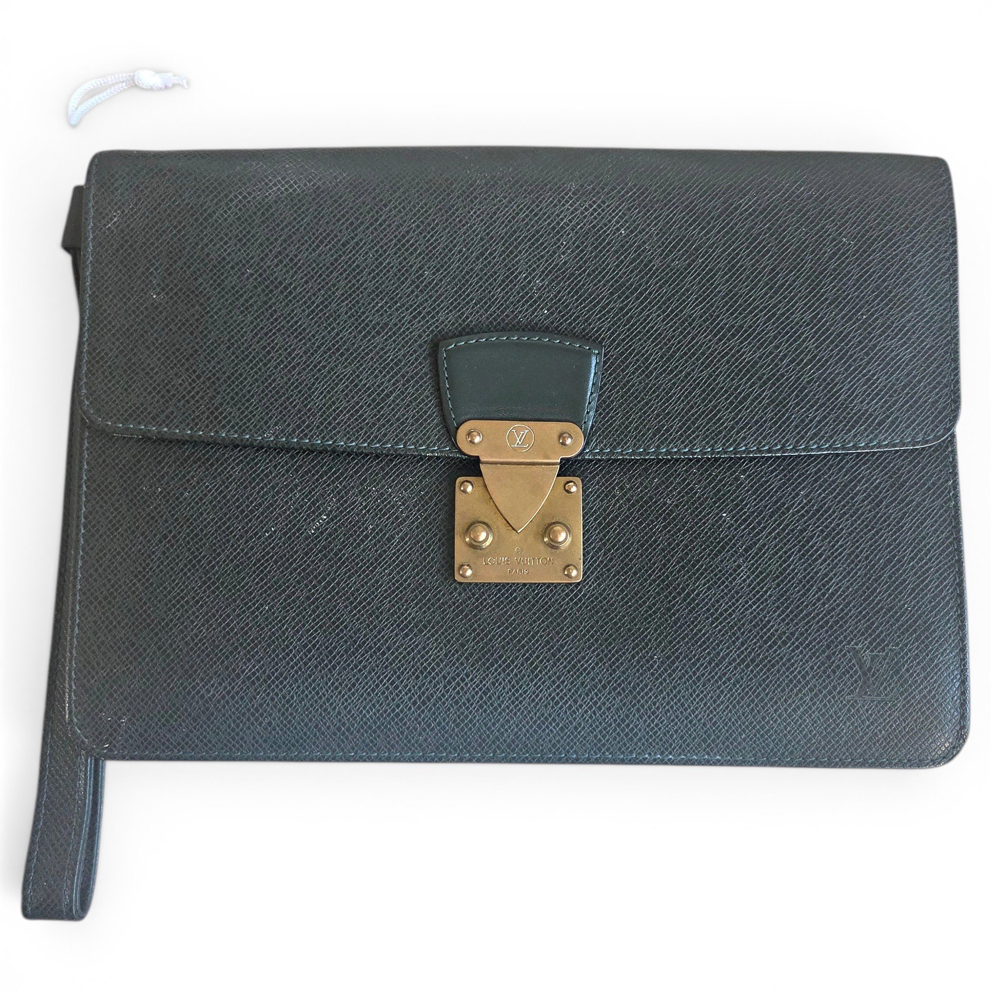 Sellier leather clutch bag