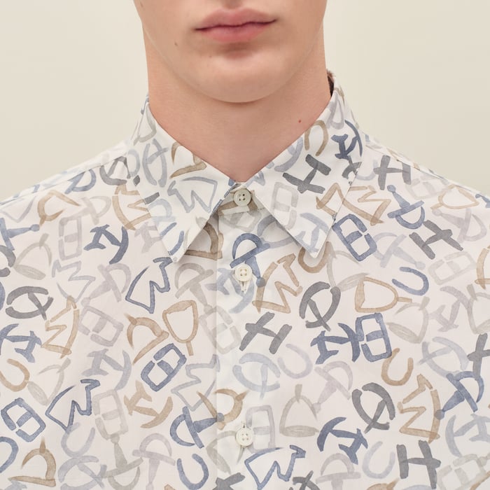 Mastic "Calligraphie Equestre" Straight Cut Shirt