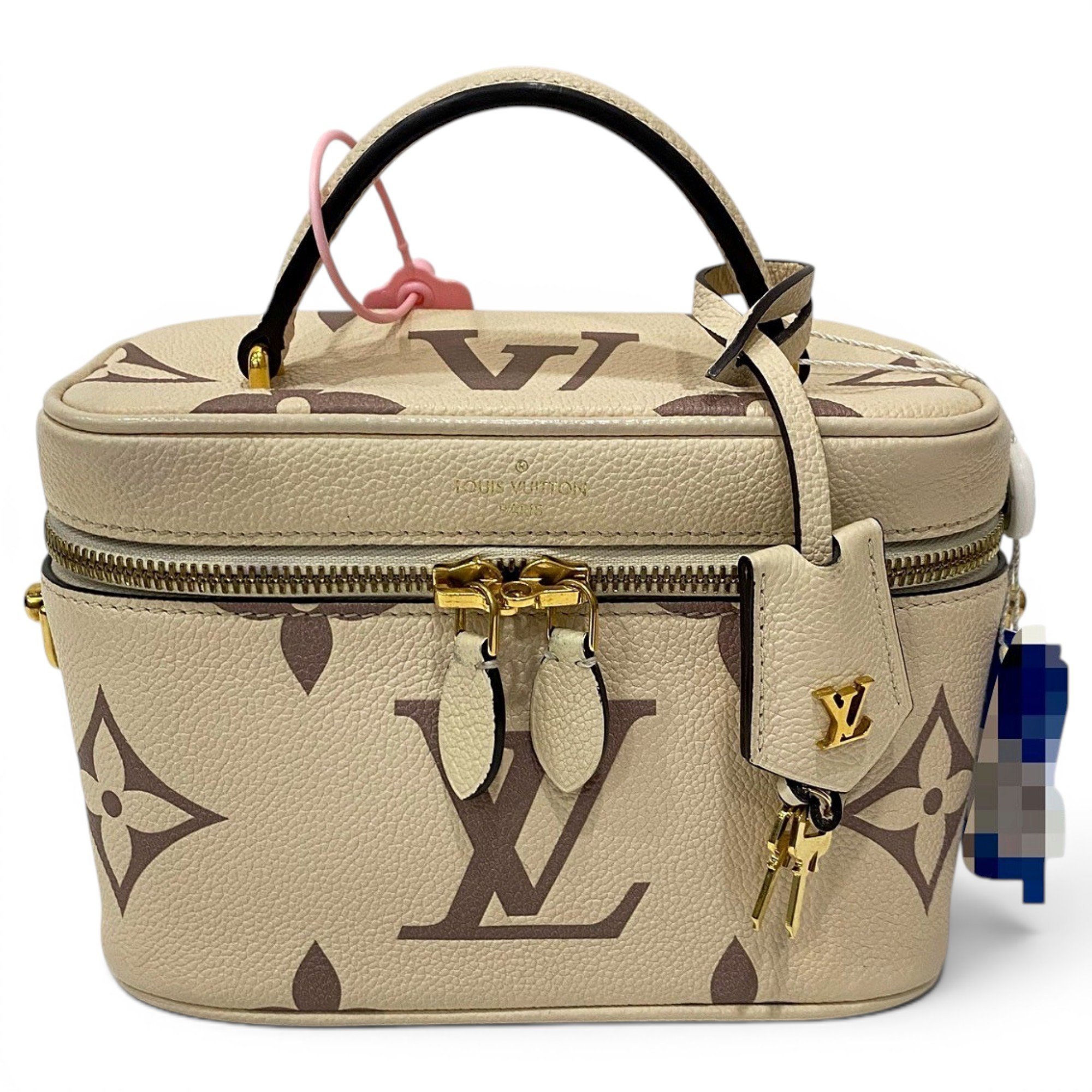 Vanity leather handbag