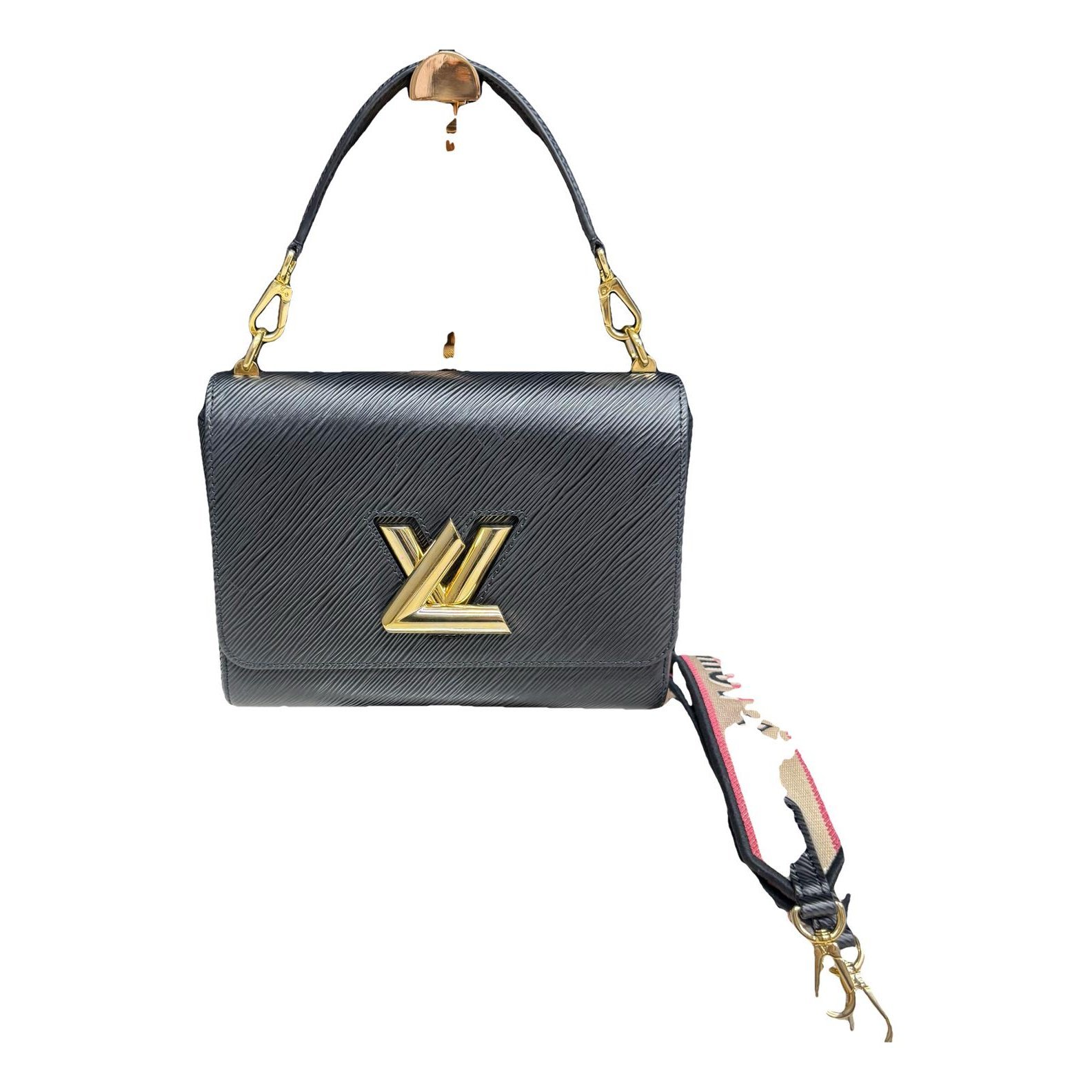 Twist leather crossbody bag