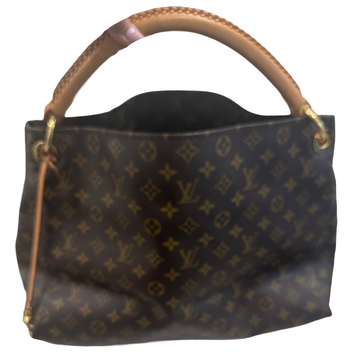 Artsy leather handbag