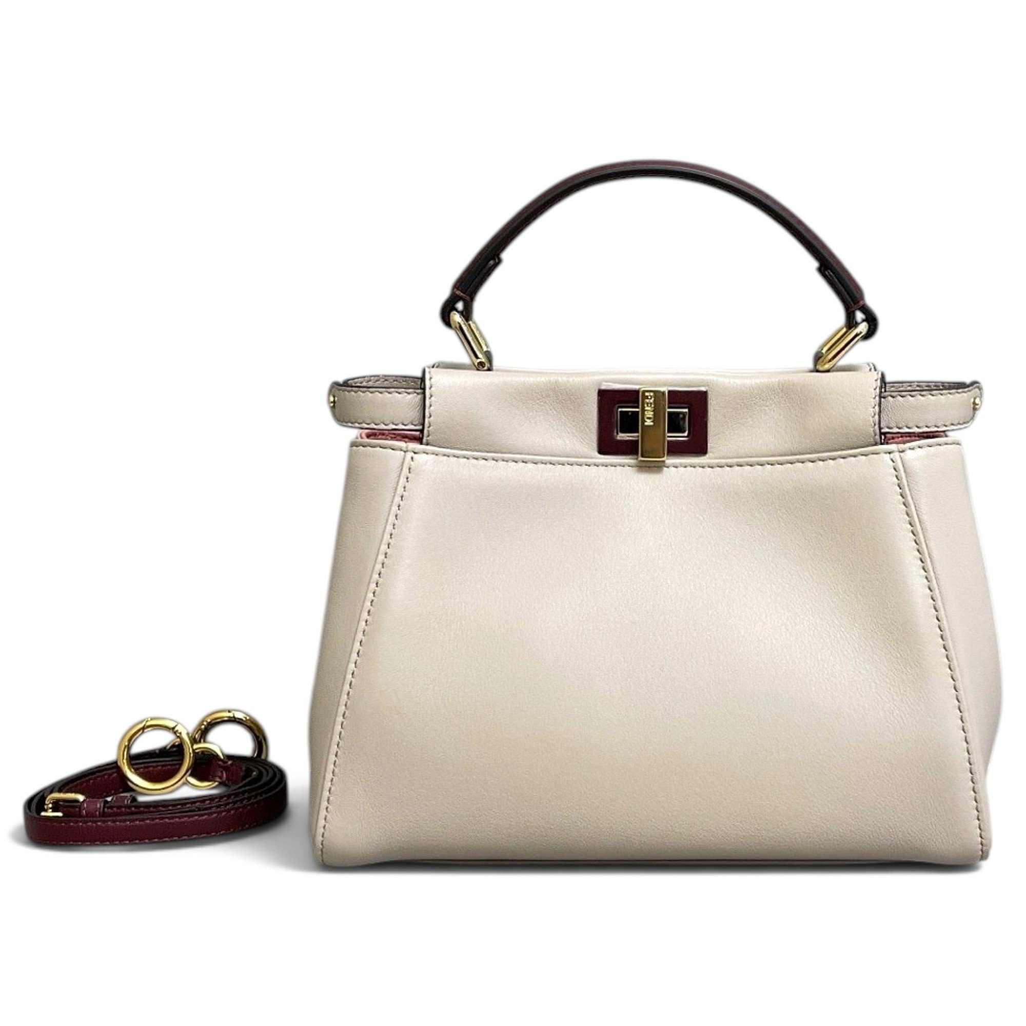 Peekaboo leather handbag