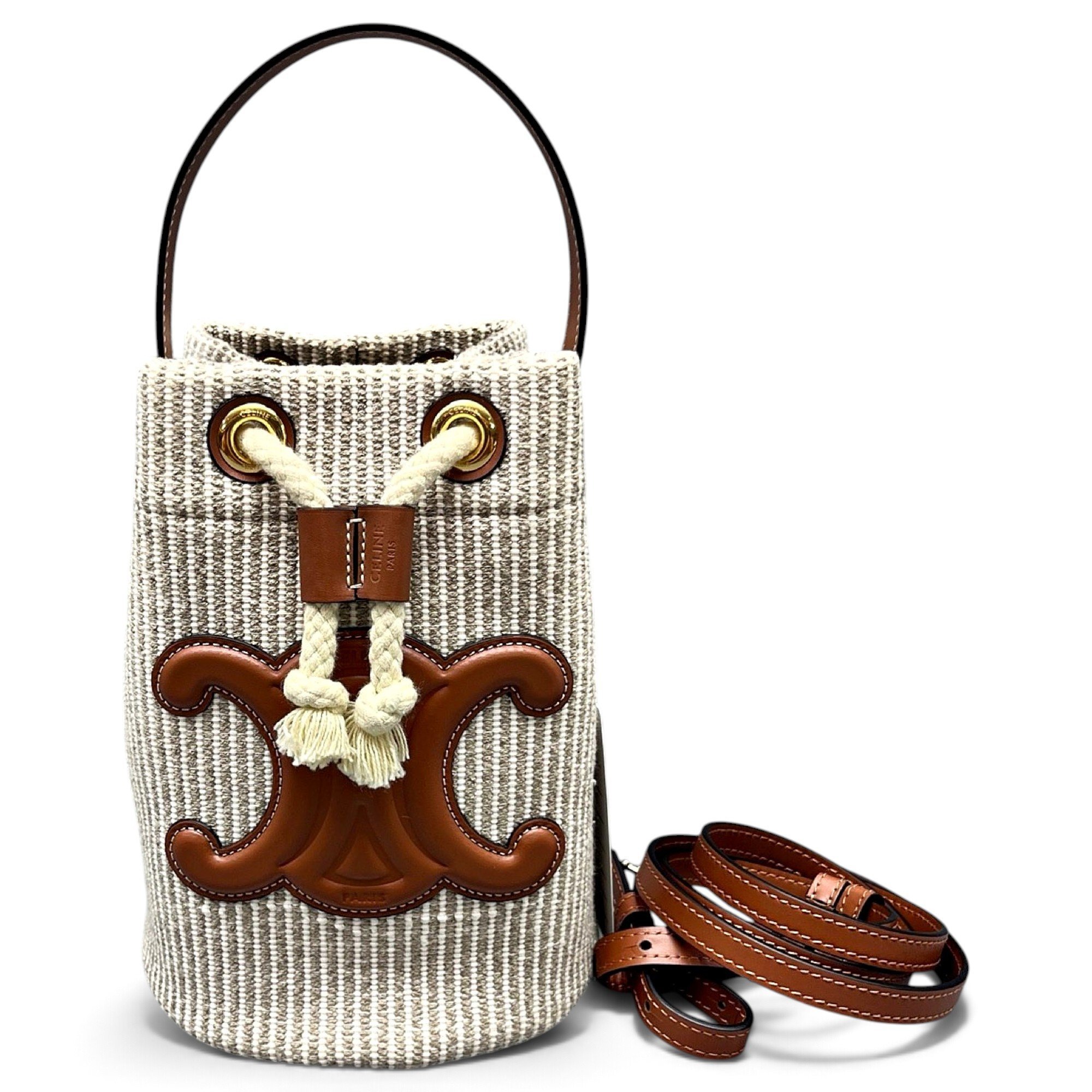 Triomphe cloth crossbody bag