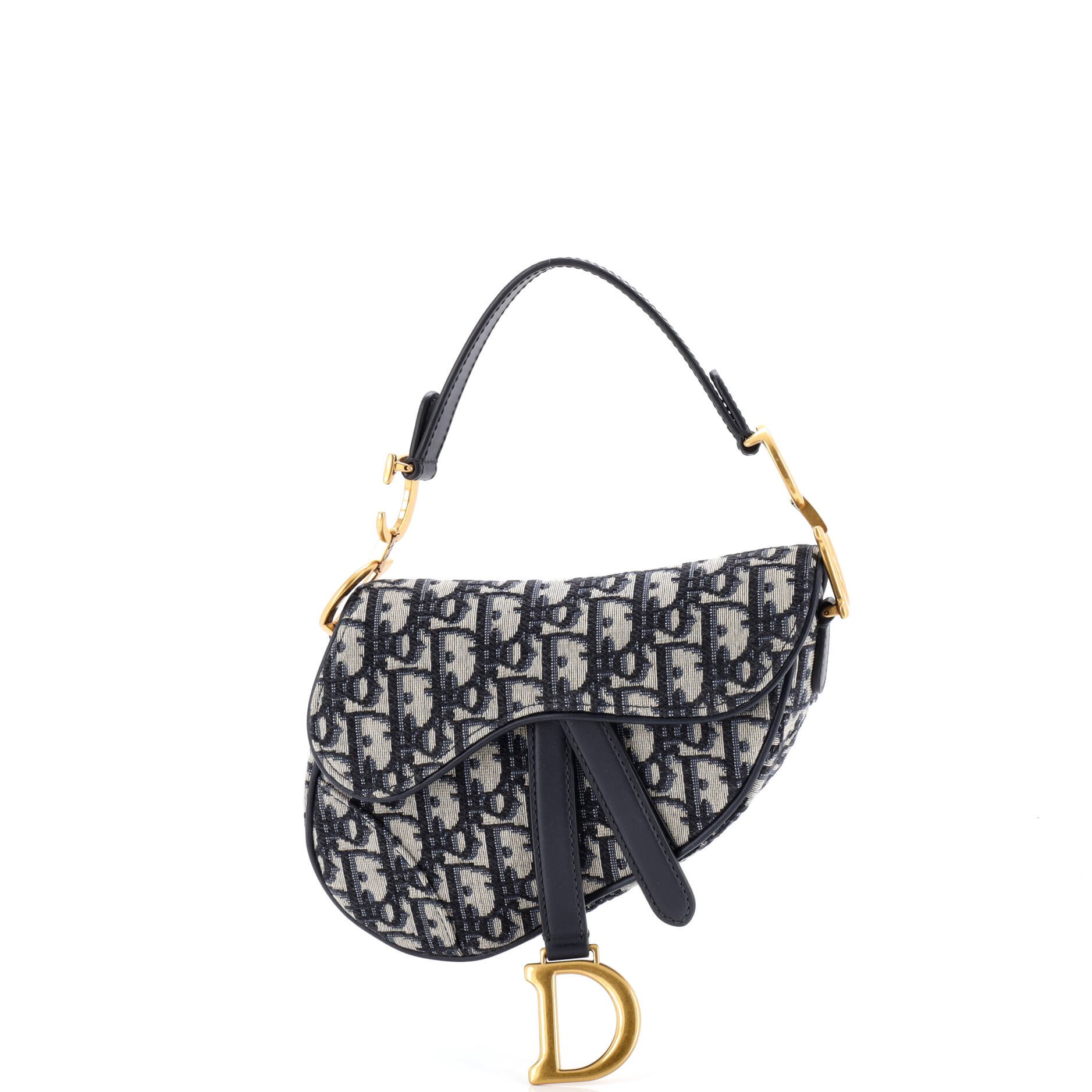Dior Saddle Handbag Oblique Canvas Mini