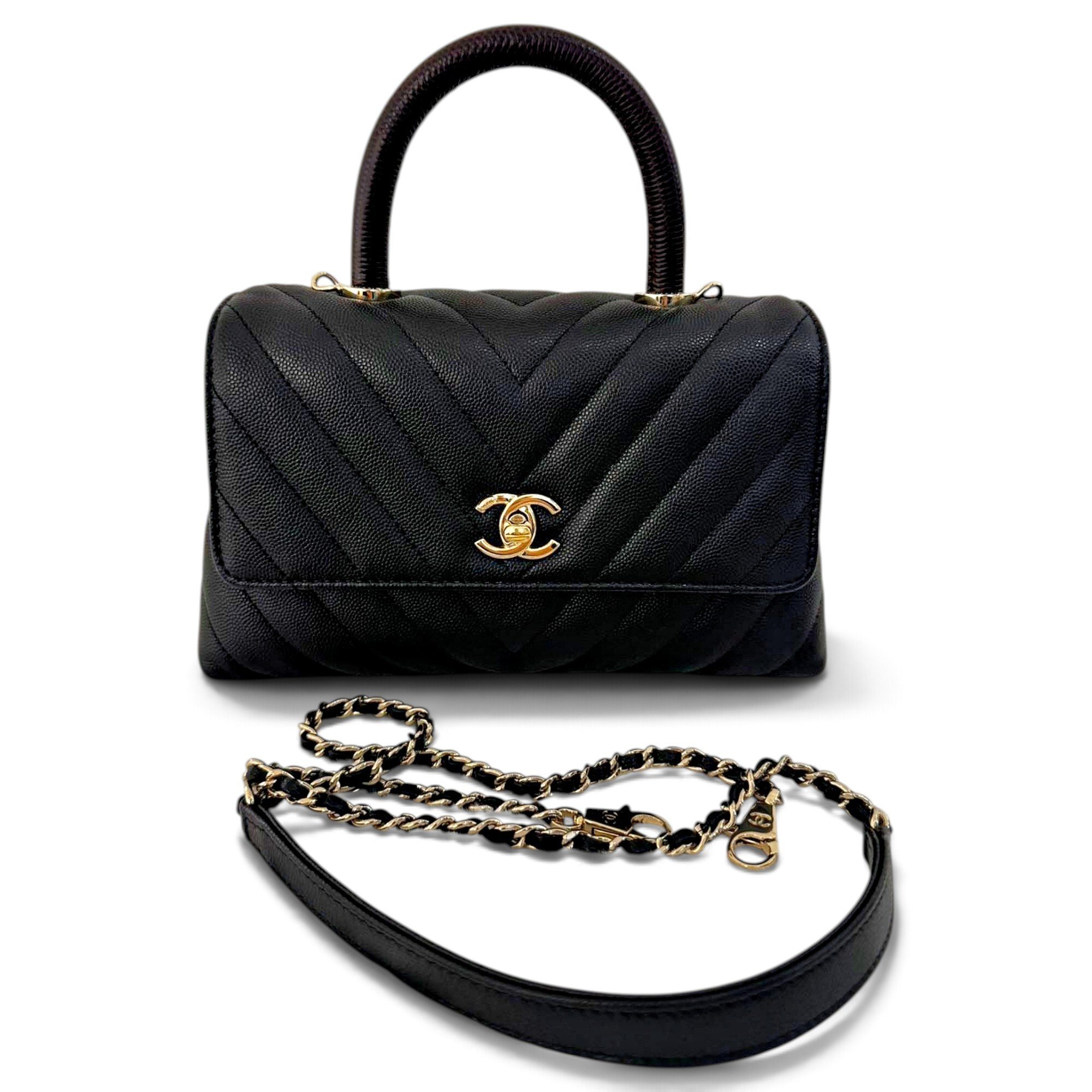 Coco Handle leather handbag