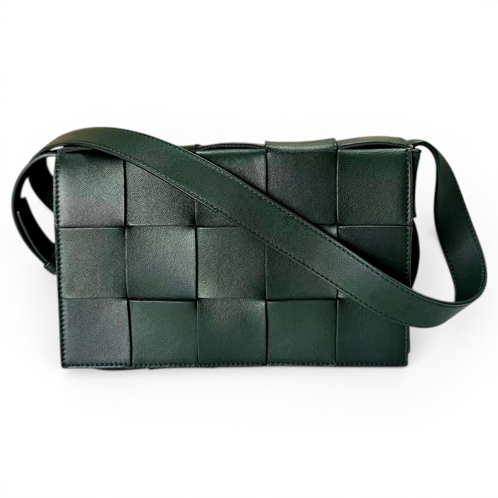 Cassette leather crossbody bag