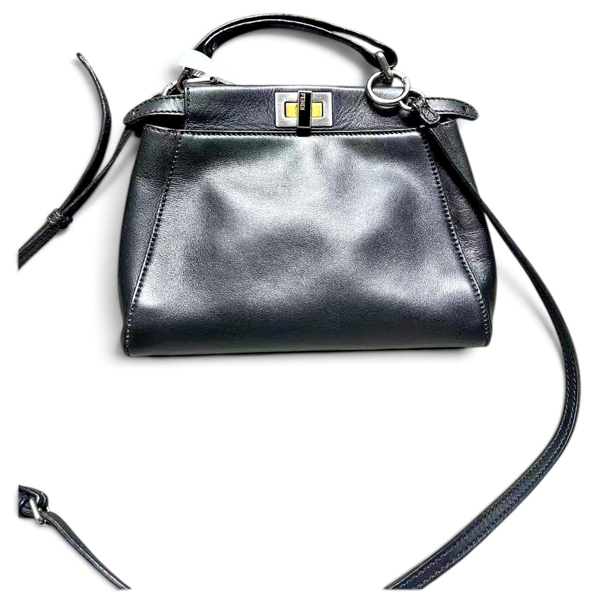 Peekaboo leather handbag