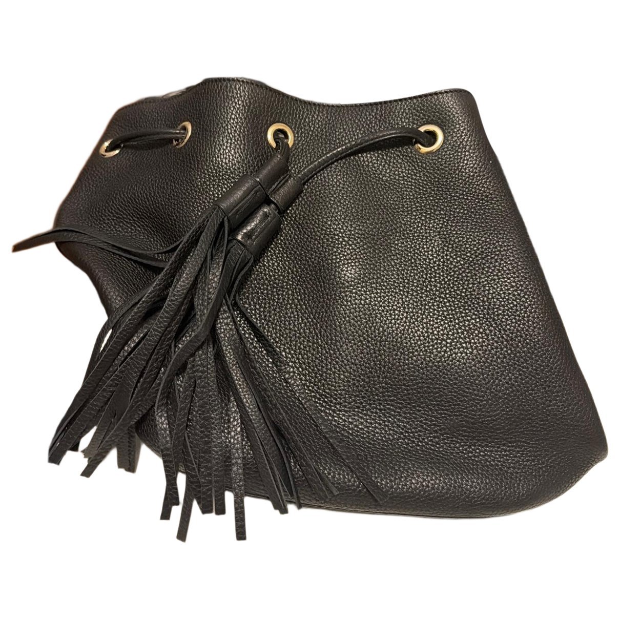 Miss Bamboo Bucket leather handbag