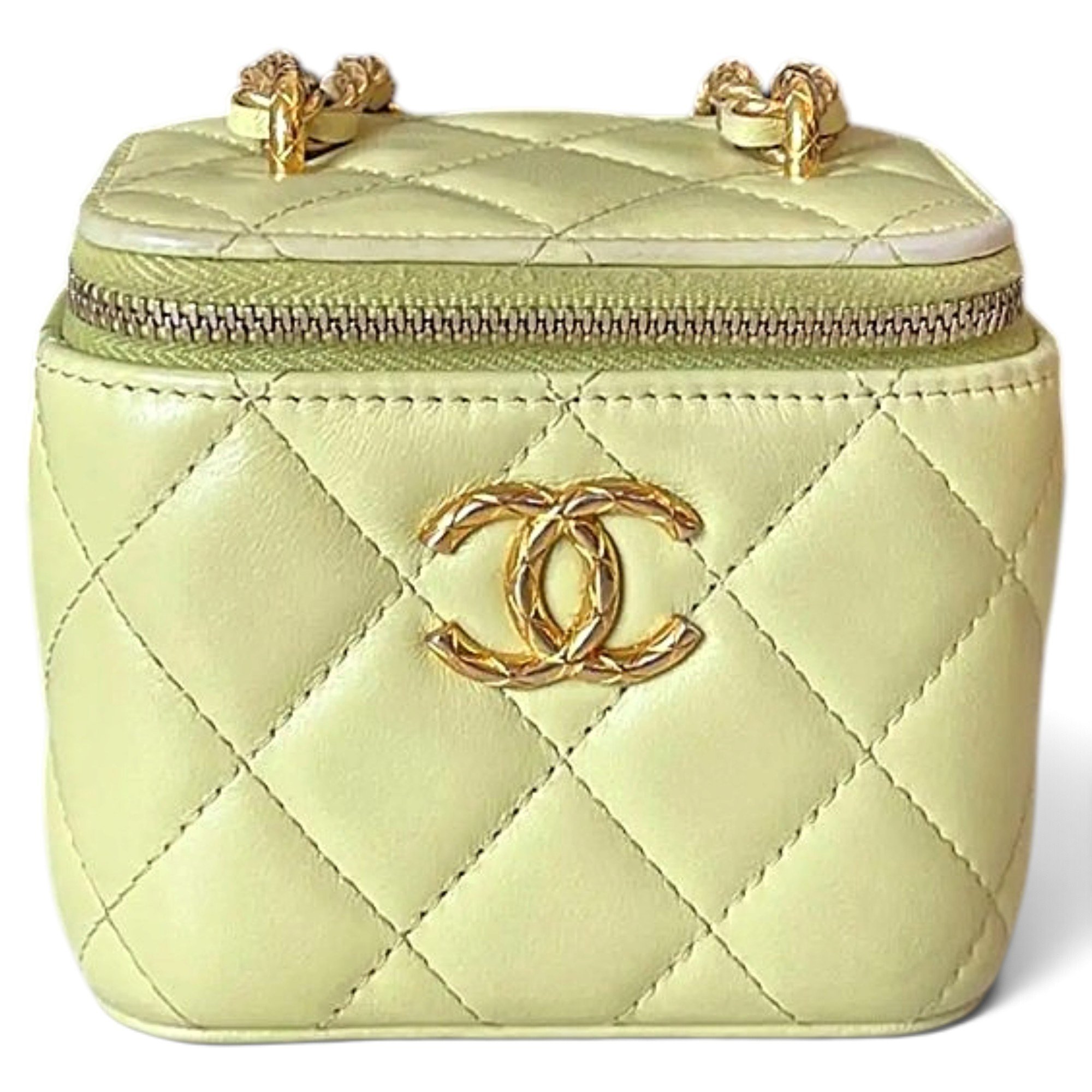 Trendy CC Vanity leather handbag