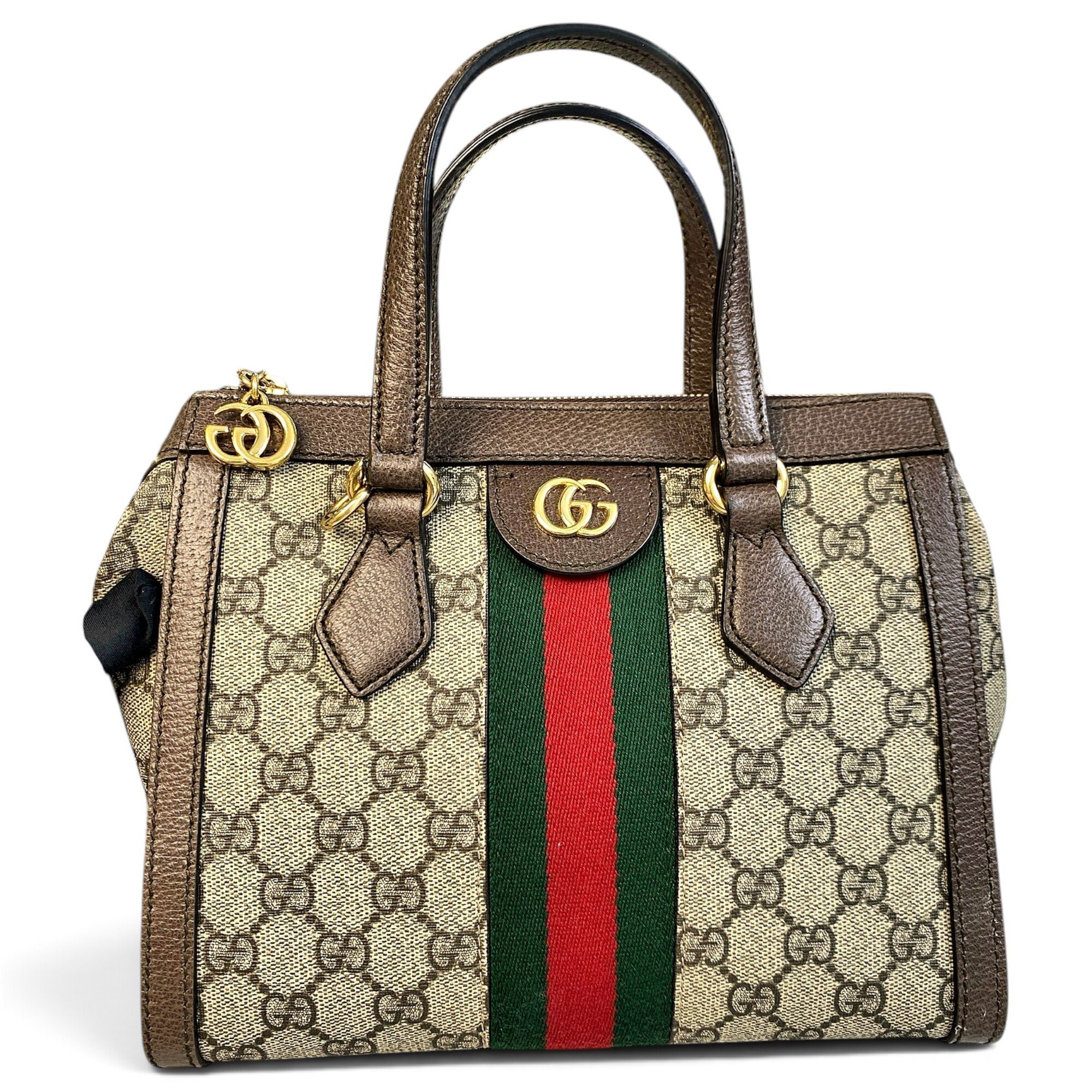 Ophidia leather bowling bag