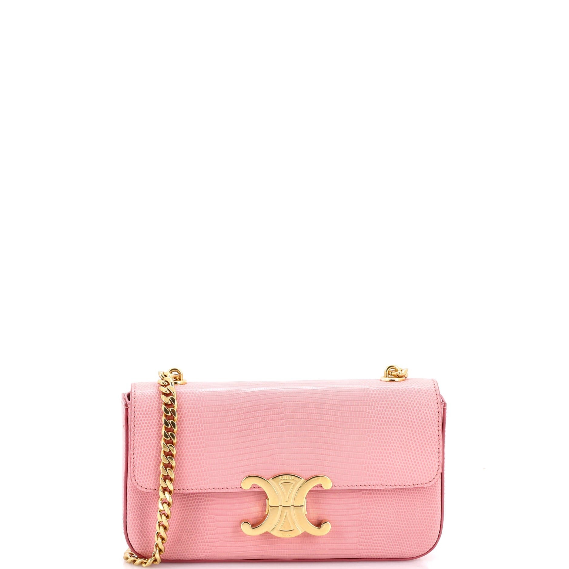 Claude Chain Shoulder Bag Lizard