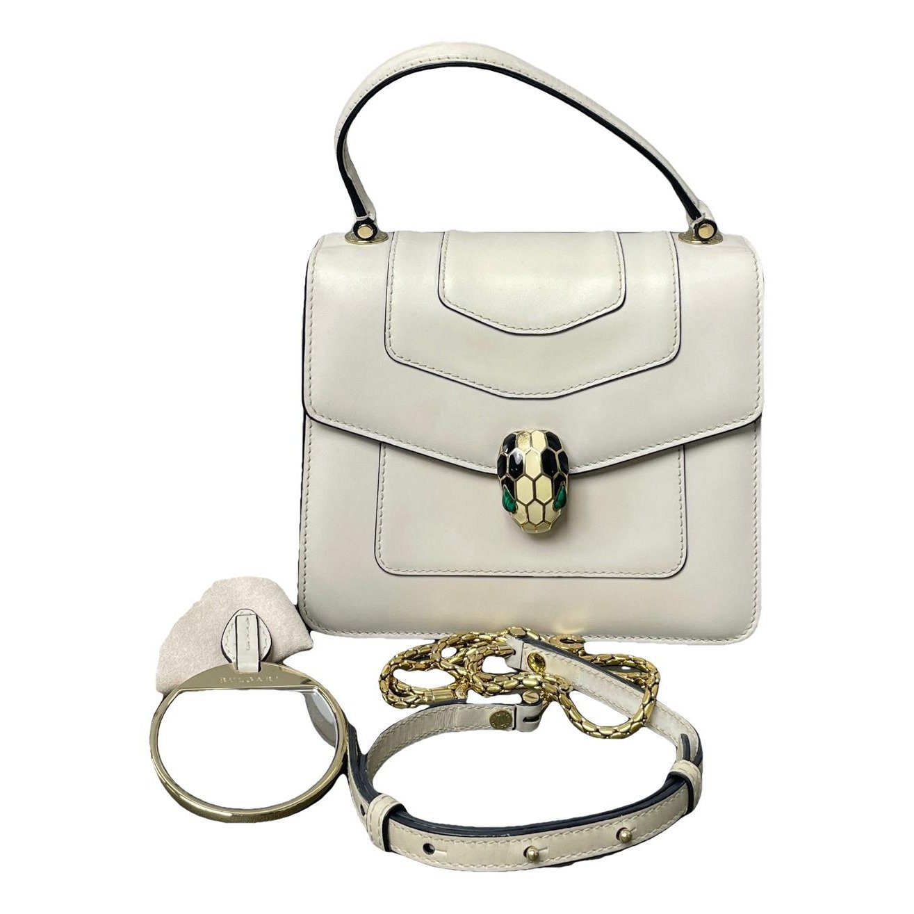 Serpenti leather handbag