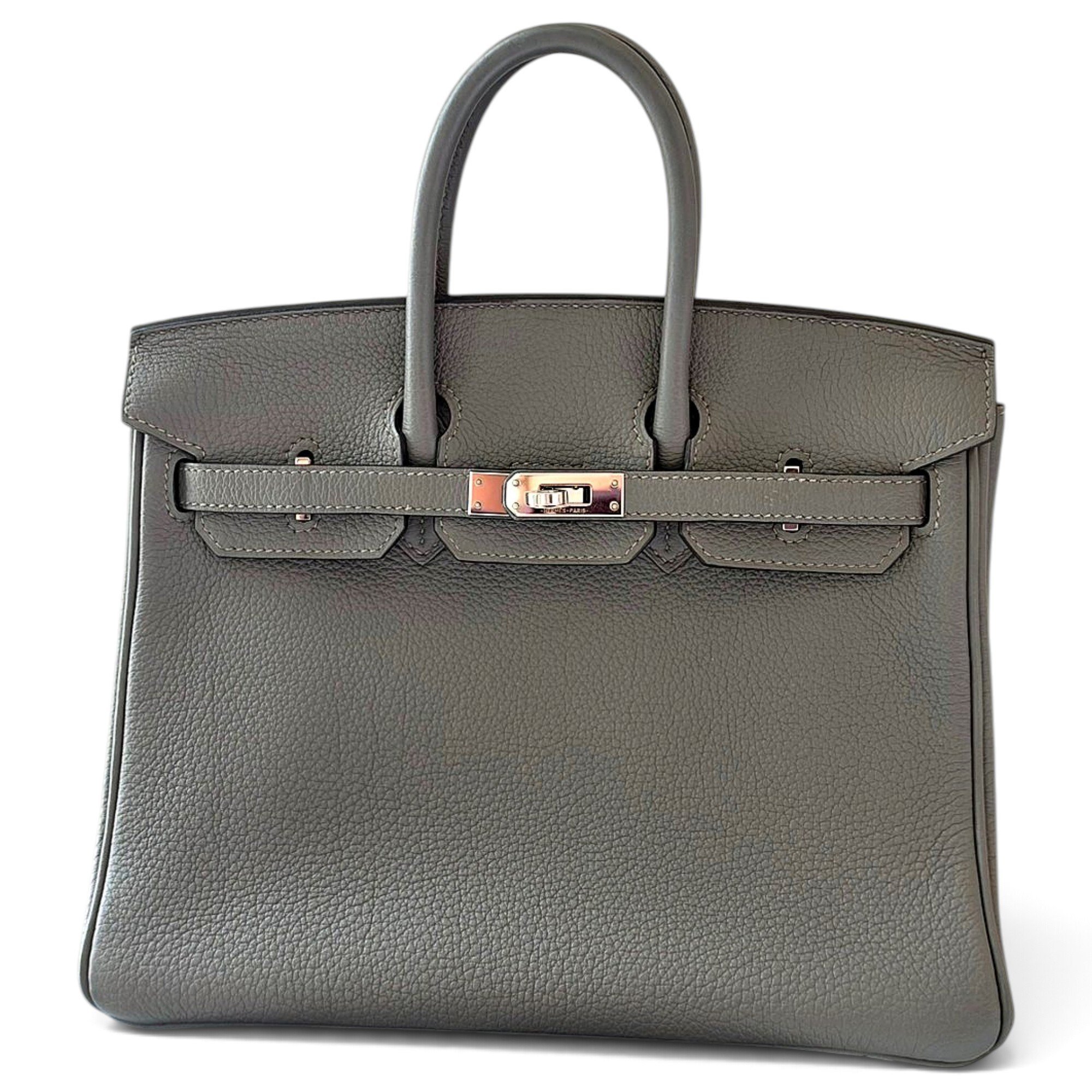 Birkin 25 leather handbag