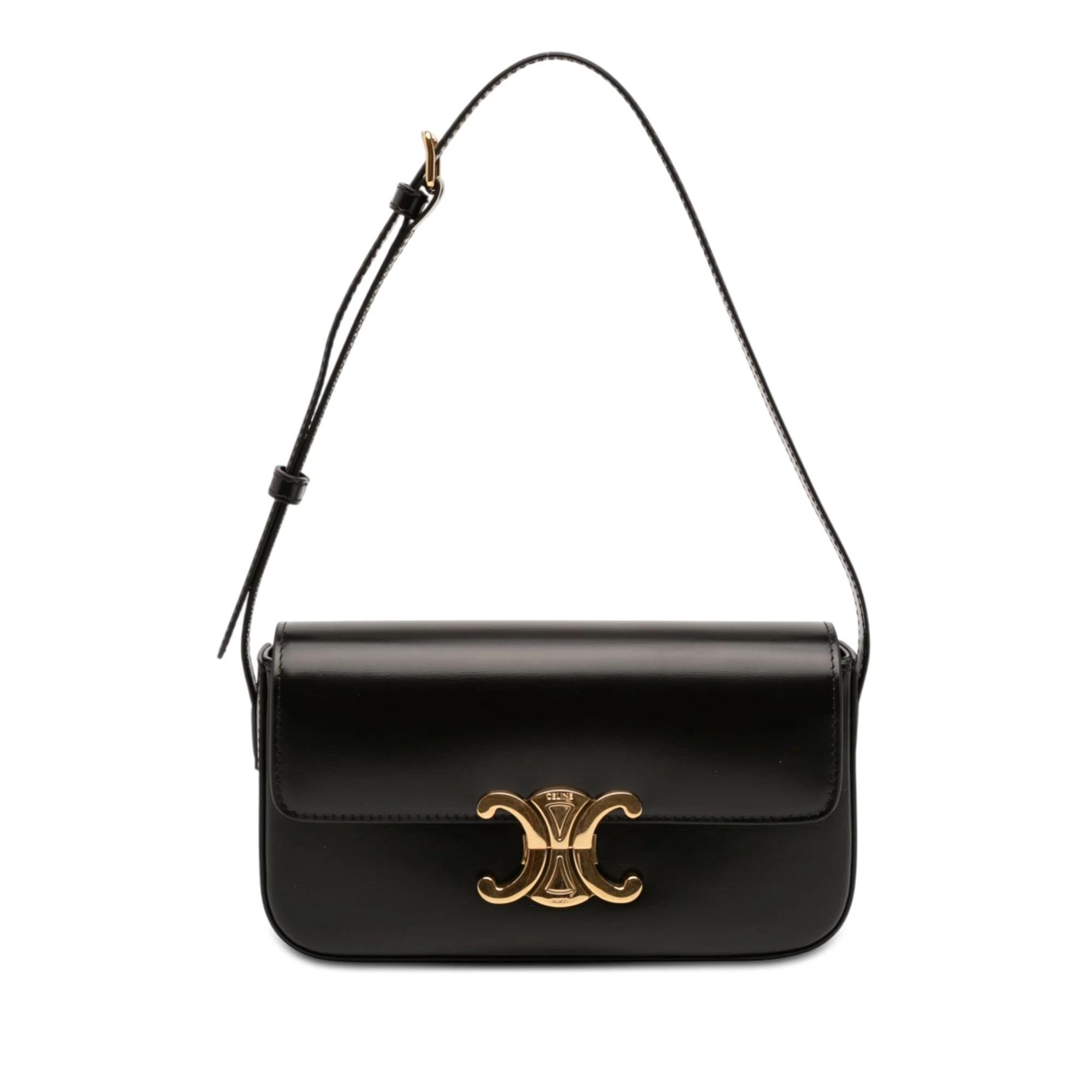 Triomphe pony-style calfskin handbag