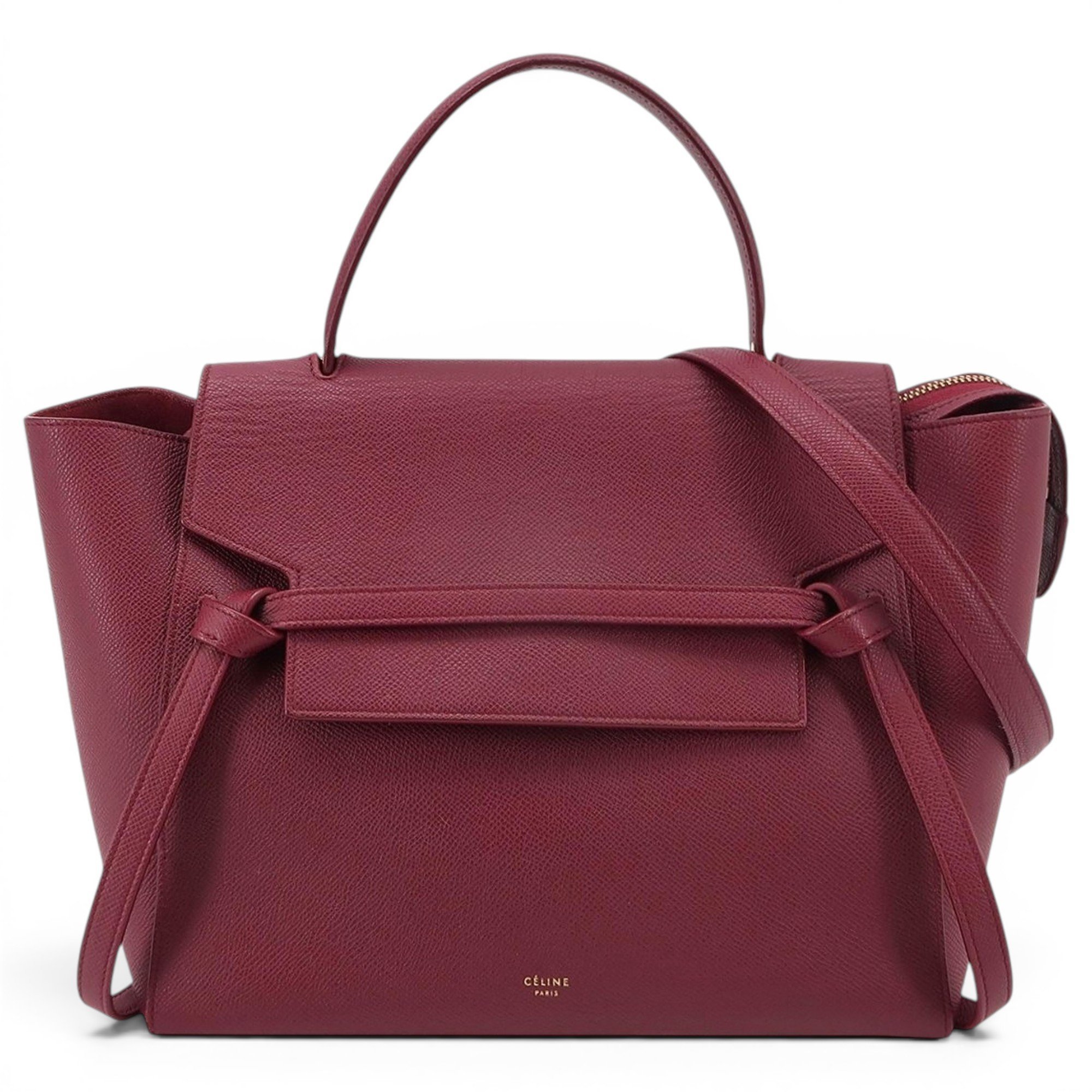 Belt leather handbag