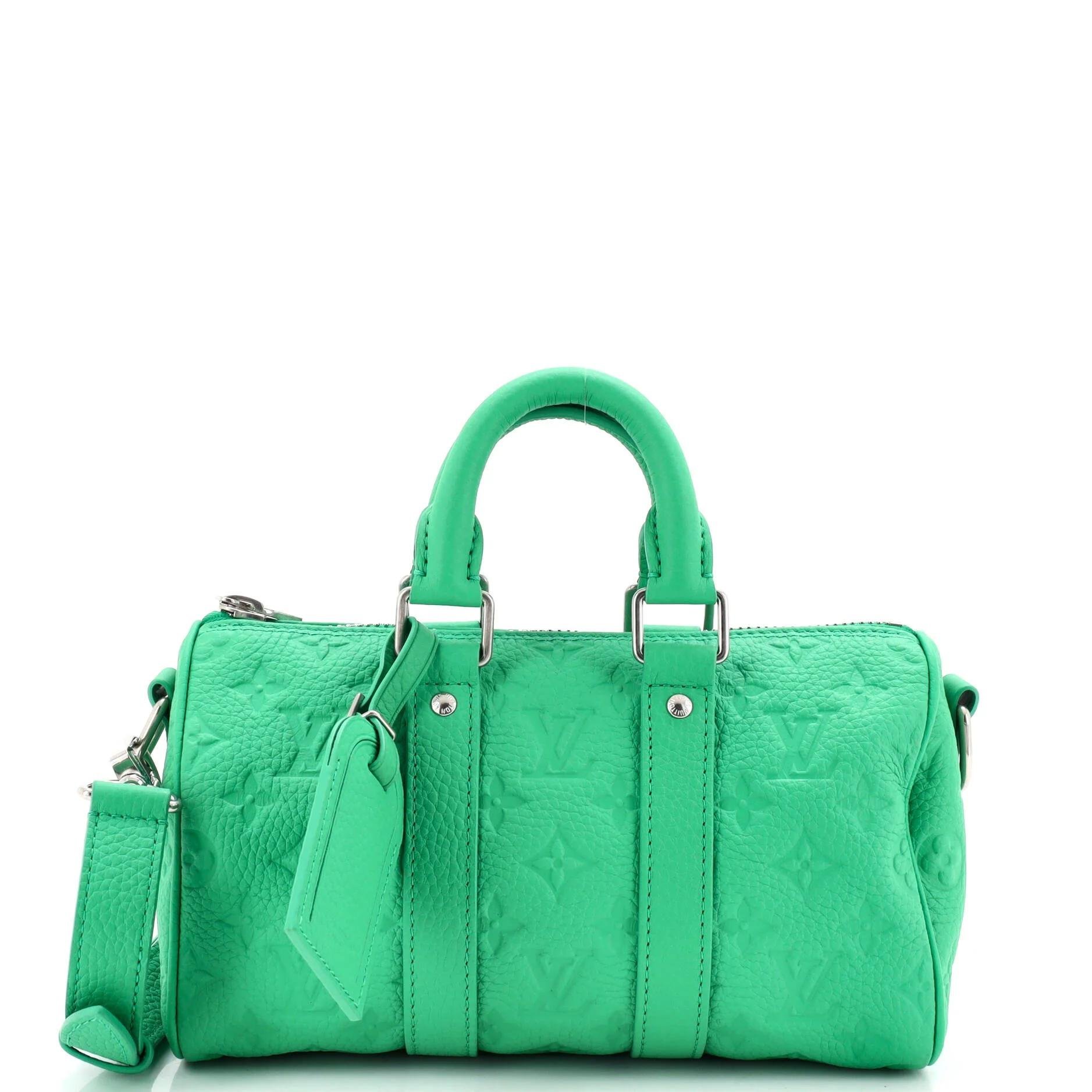 Leather bowling bag