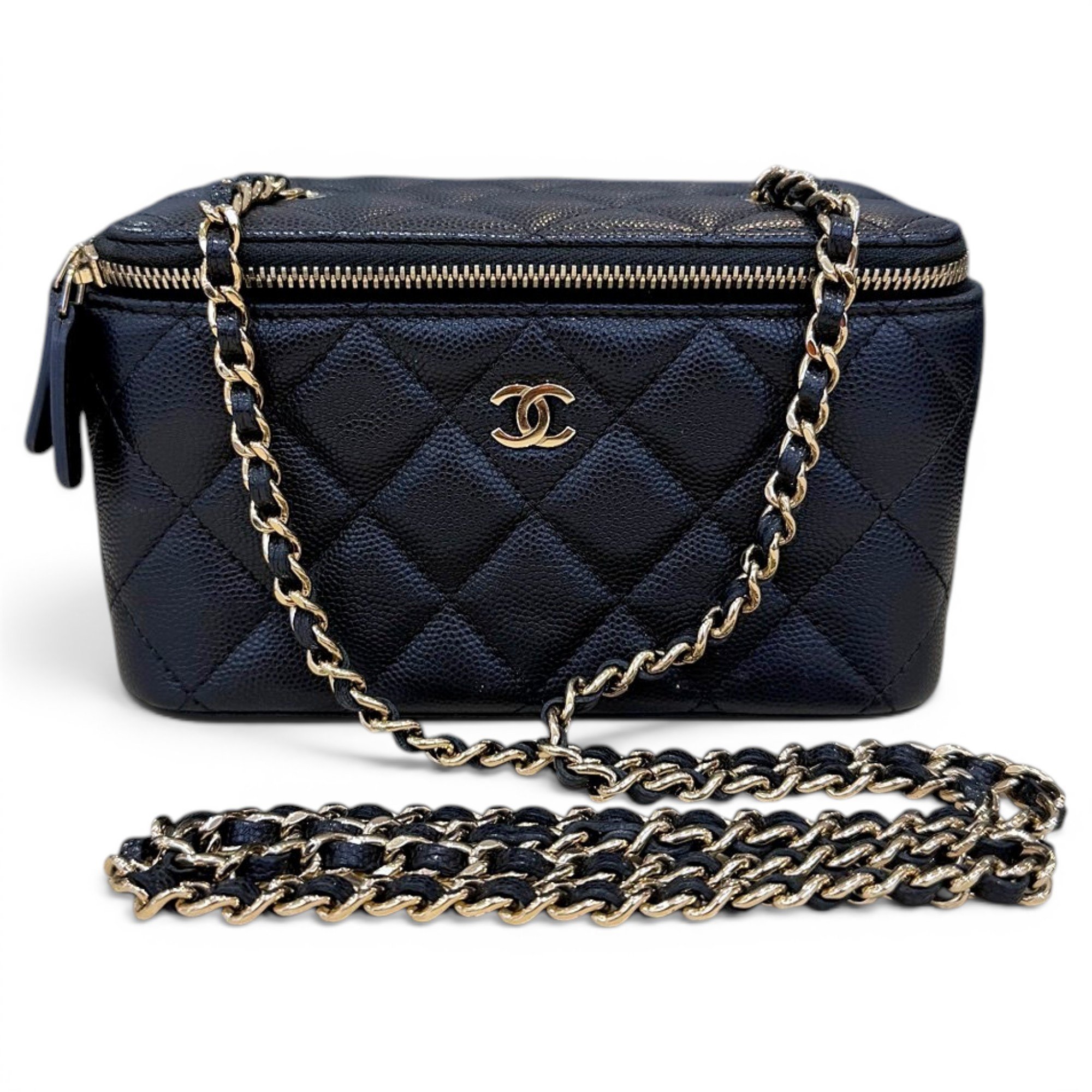 Trendy CC Vanity leather handbag