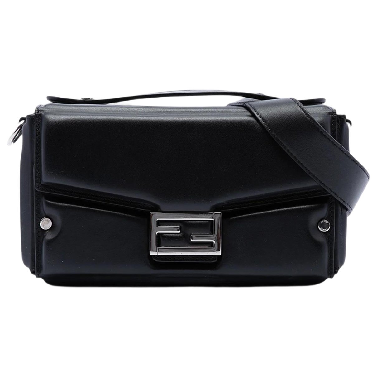 Baguette leather satchel