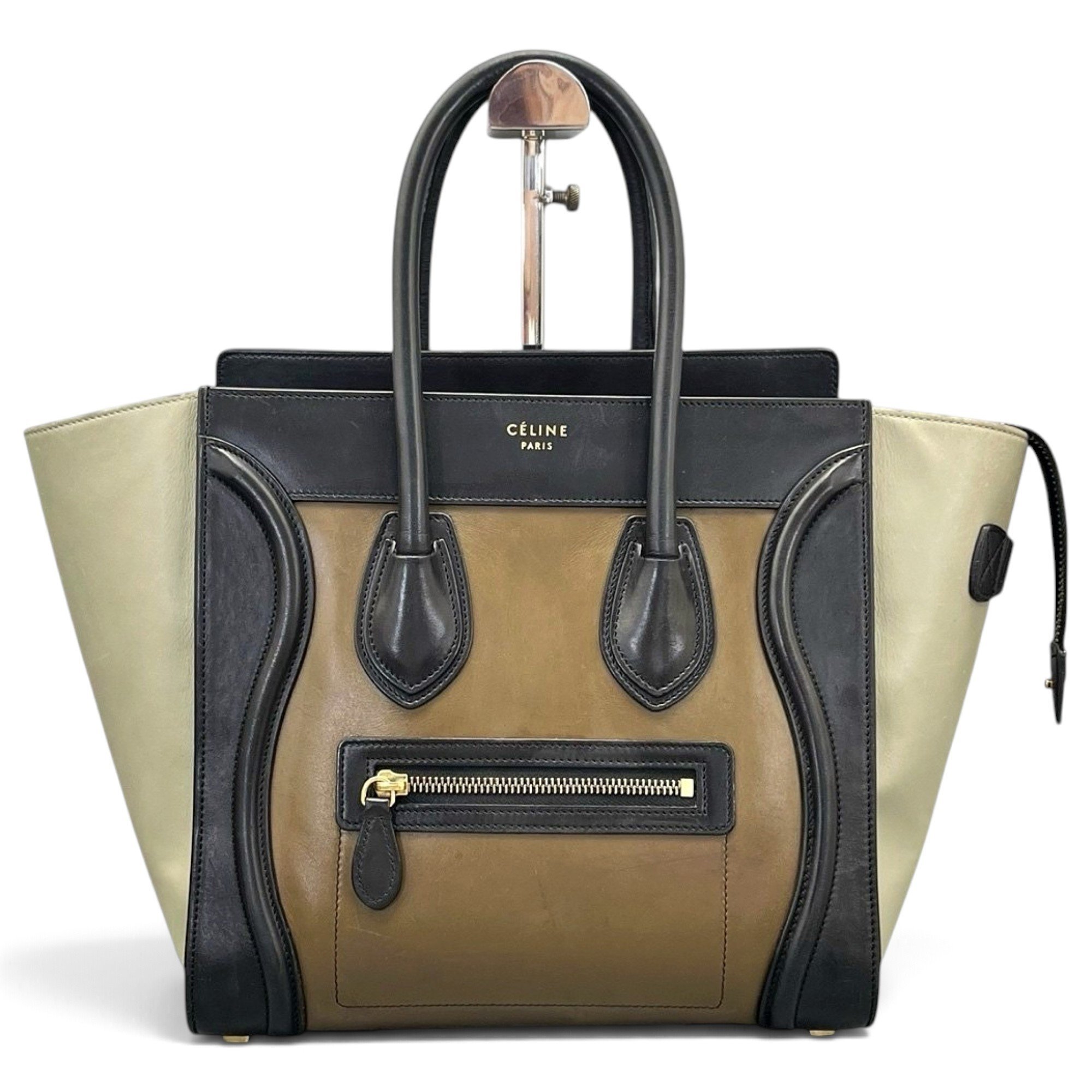 Luggage leather tote