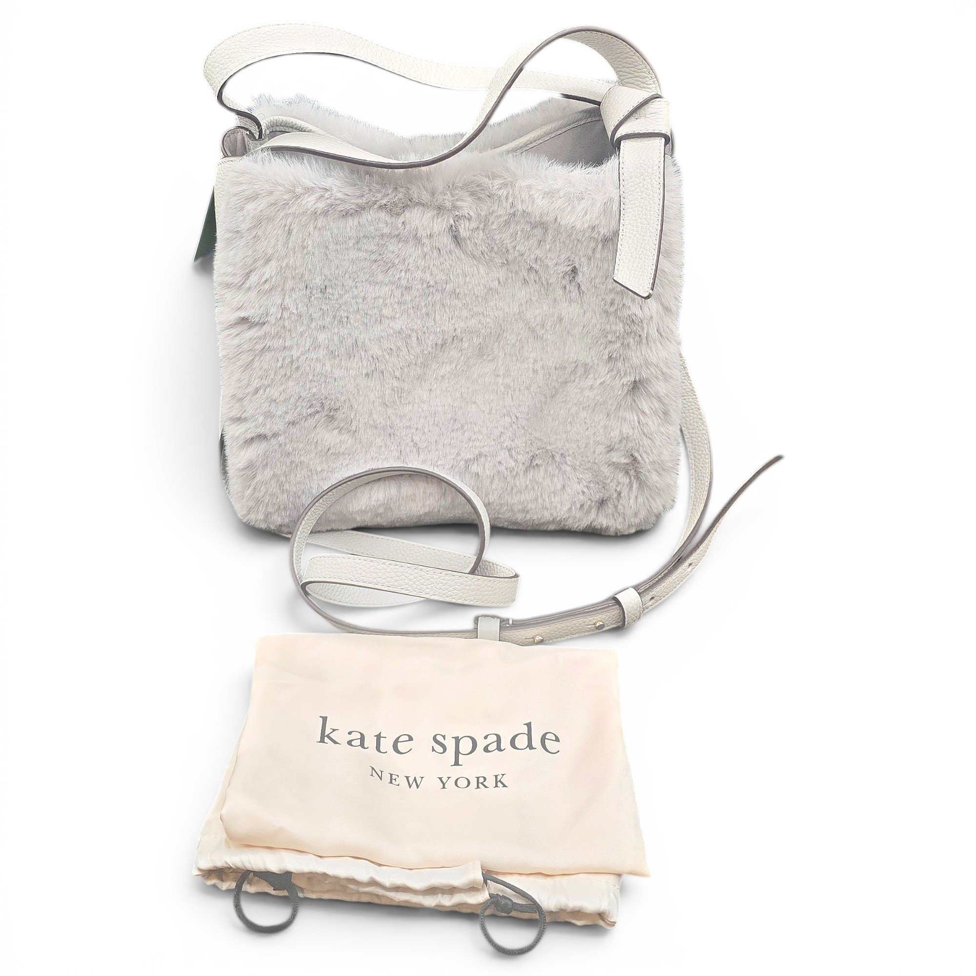 Faux fur crossbody bag