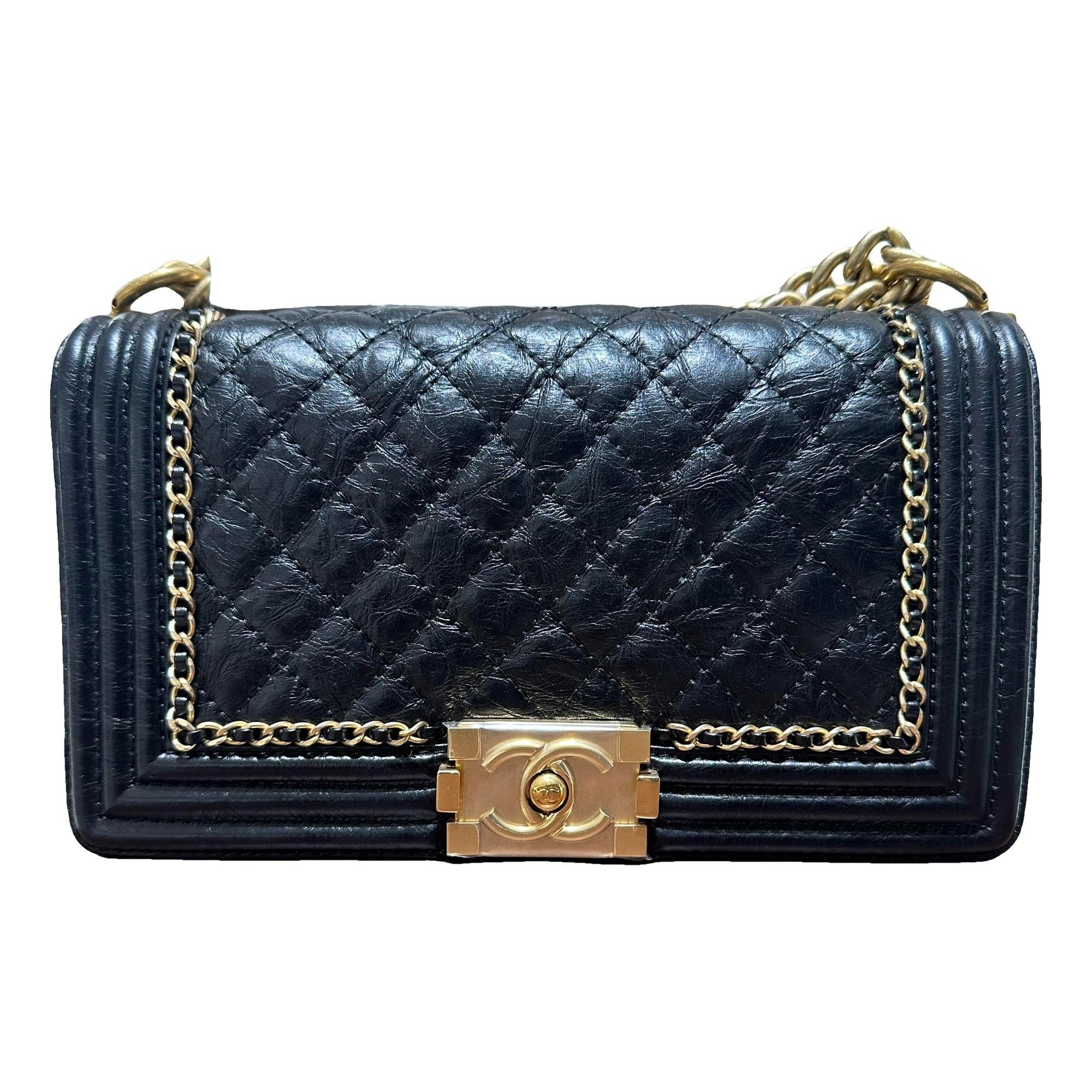 Boy leather crossbody bag