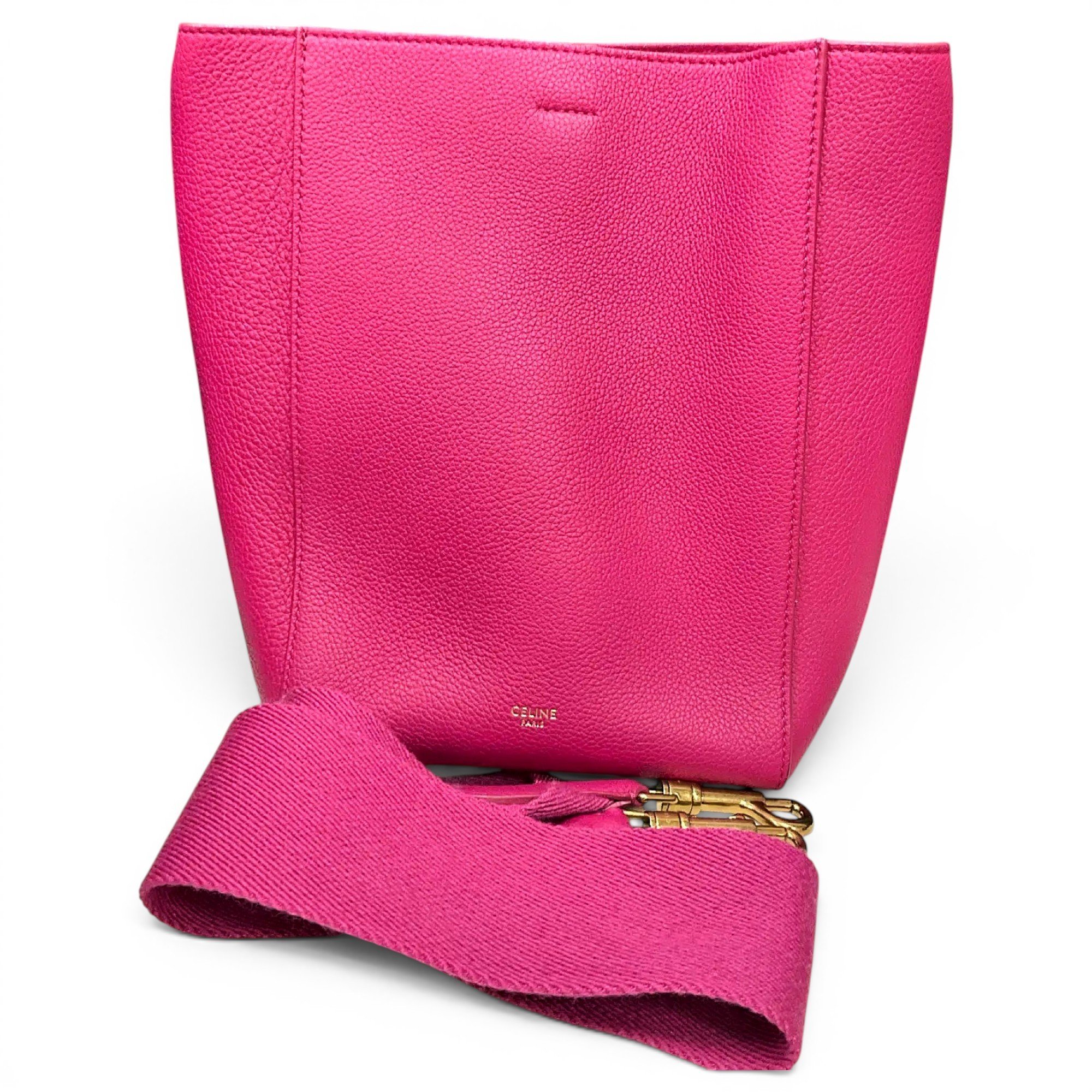Celine Seau Sangle leather handbag