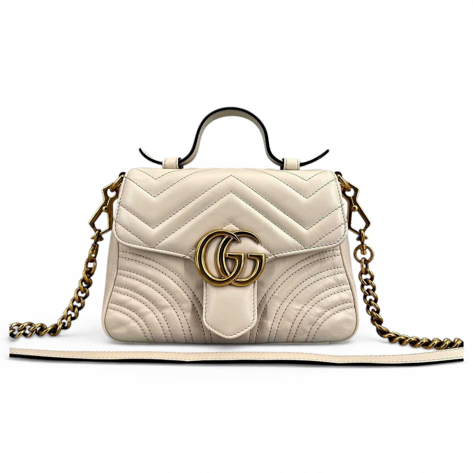 GG Marmont Flap leather handbag