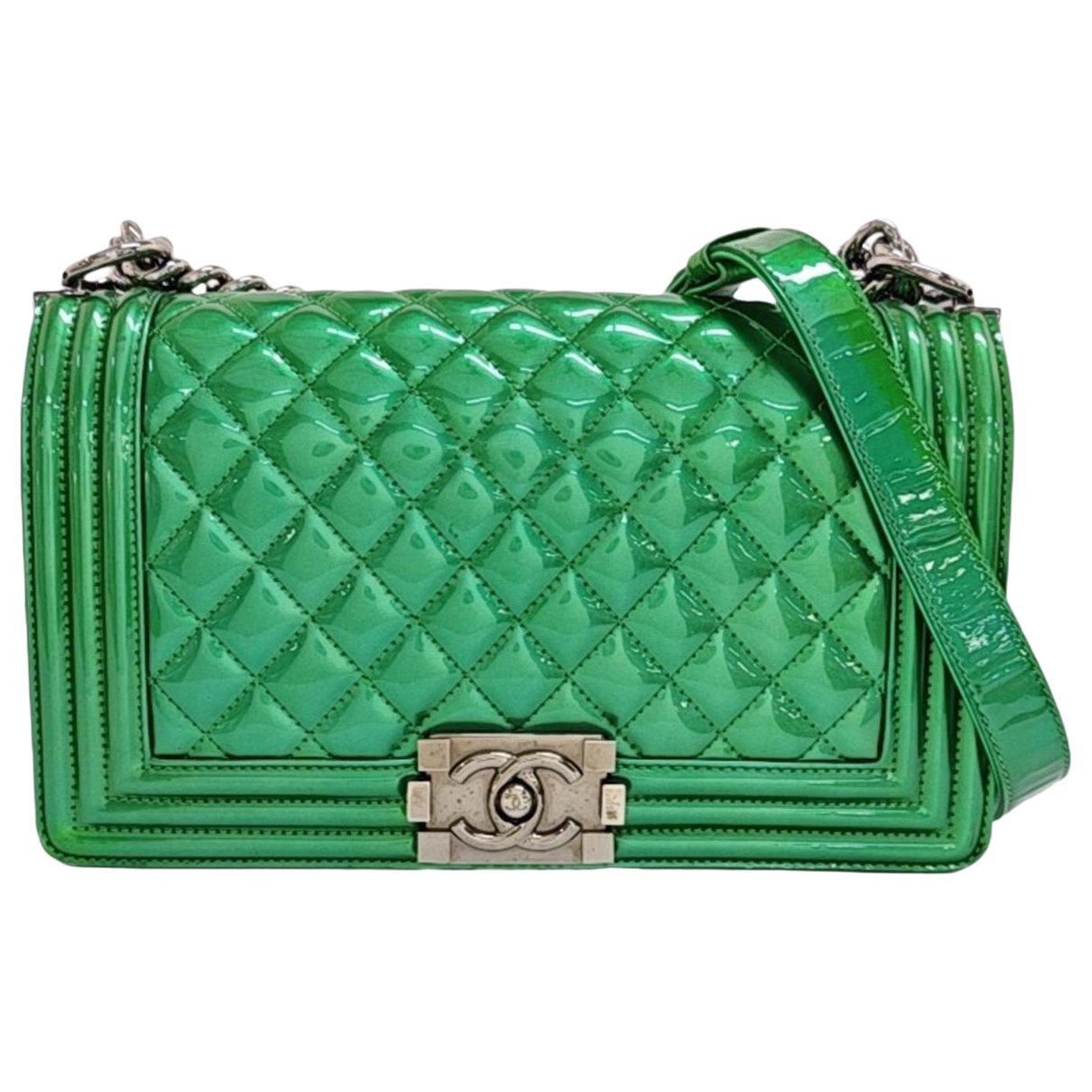 Patent leather crossbody bag