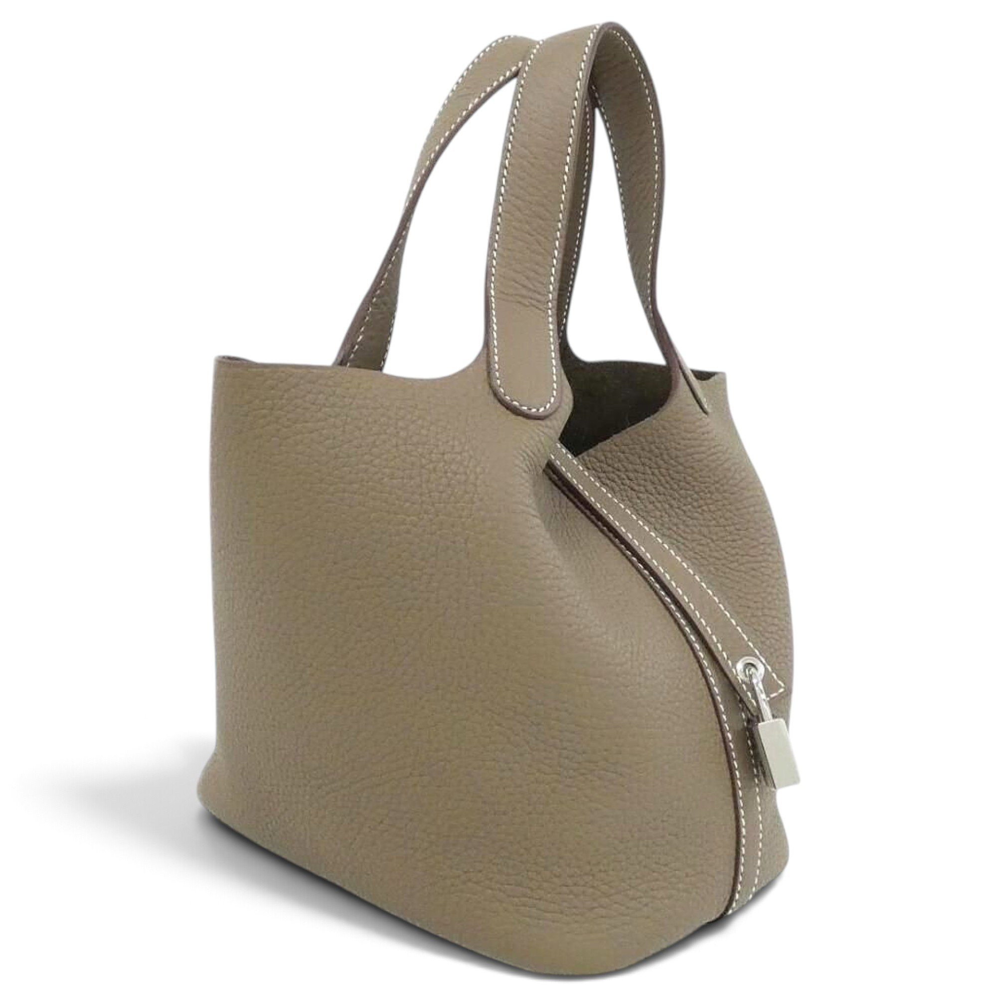 Picotin leather handbag
