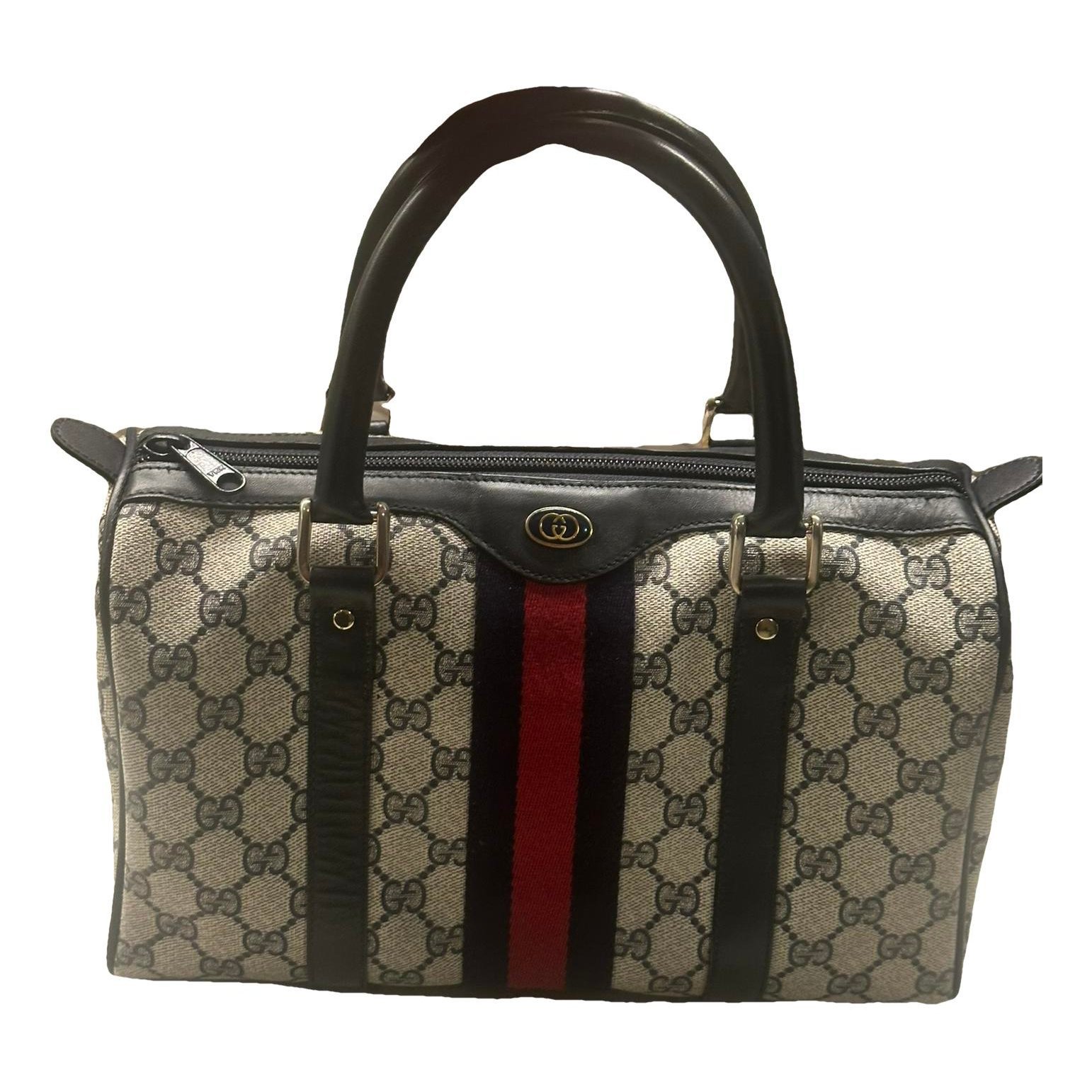 Boston leather handbag