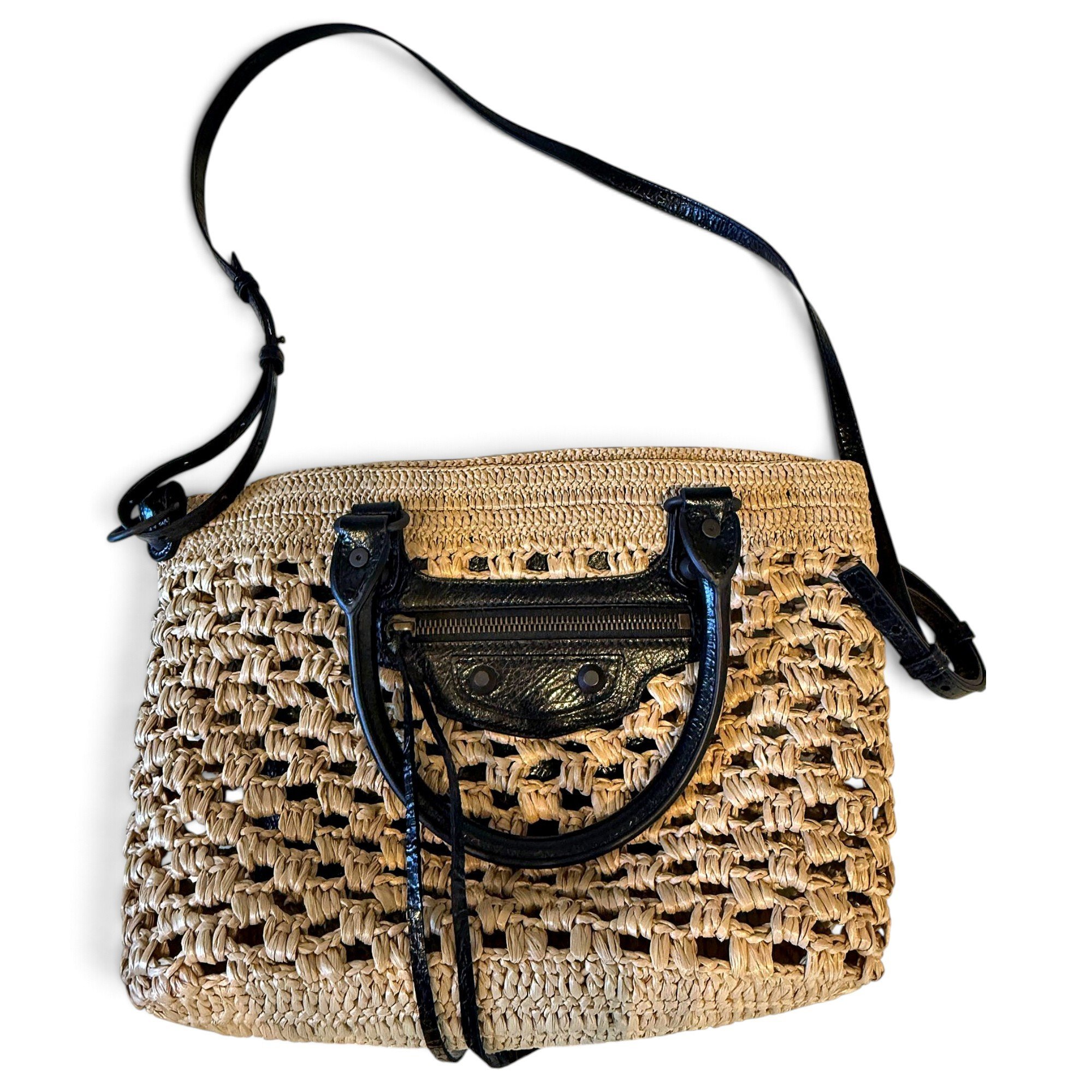 City leather bag