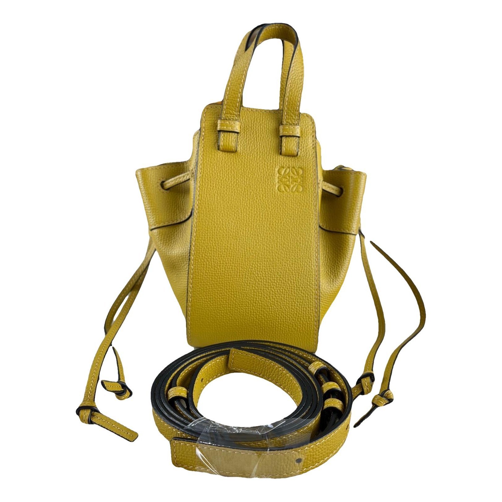 Hammock leather handbag