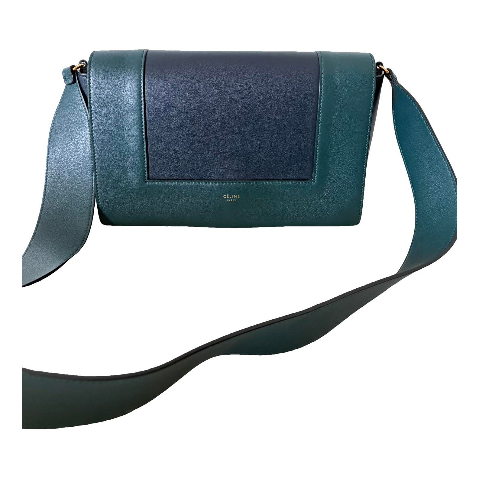Leather clutch bag