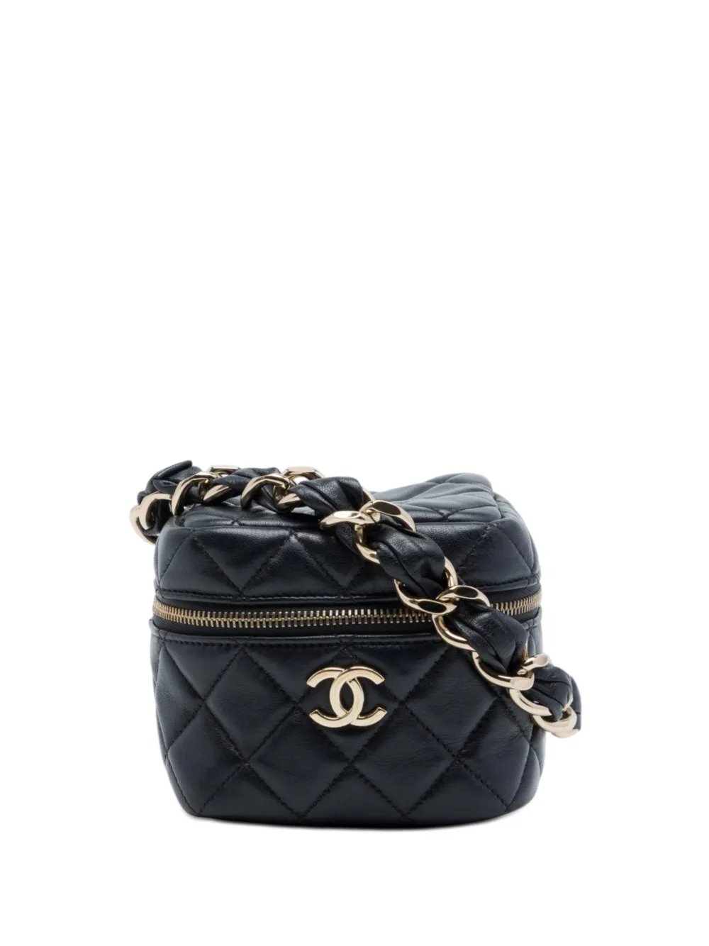 2021 CC Quilted Lambskin Cube vanity bag