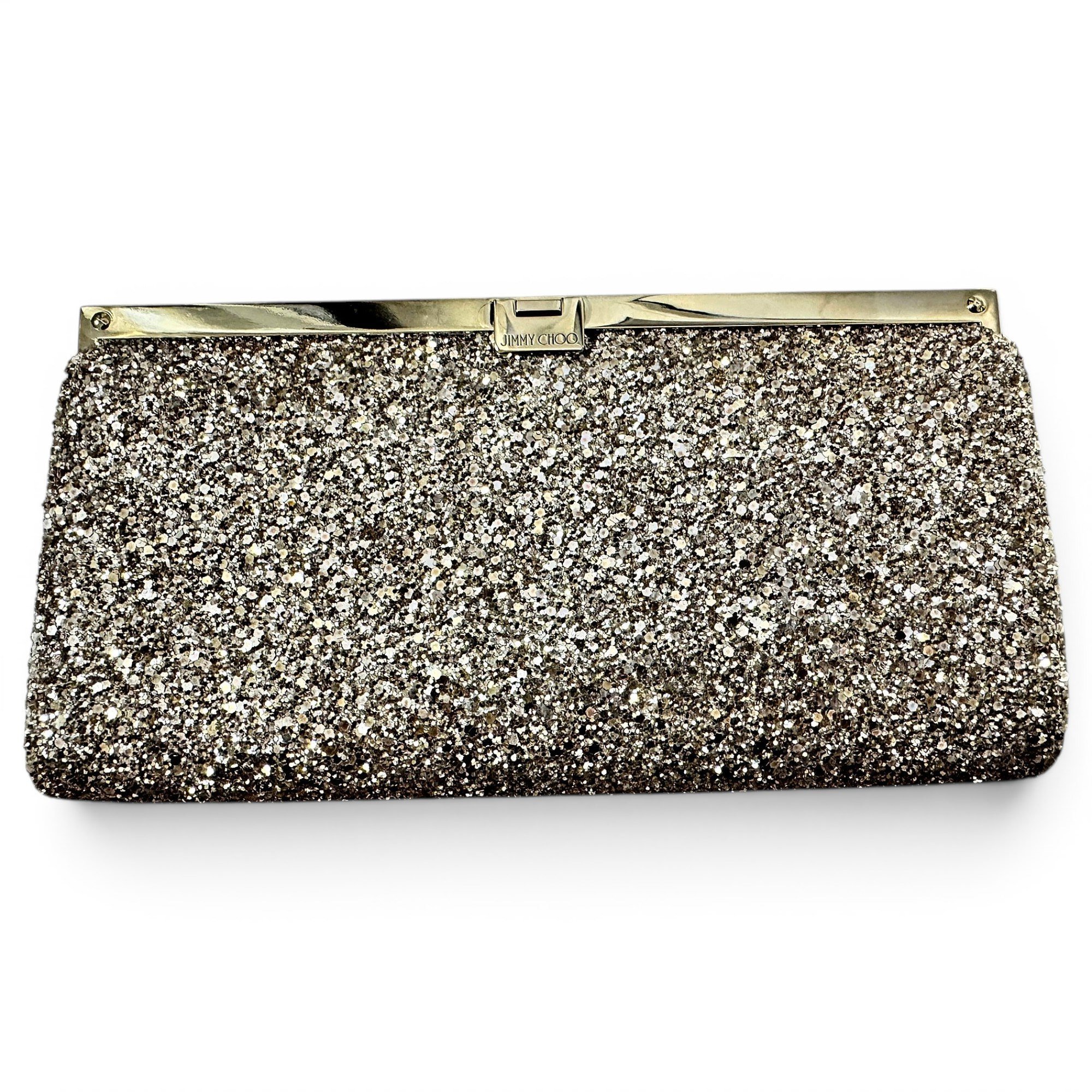 Glitter clutch bag