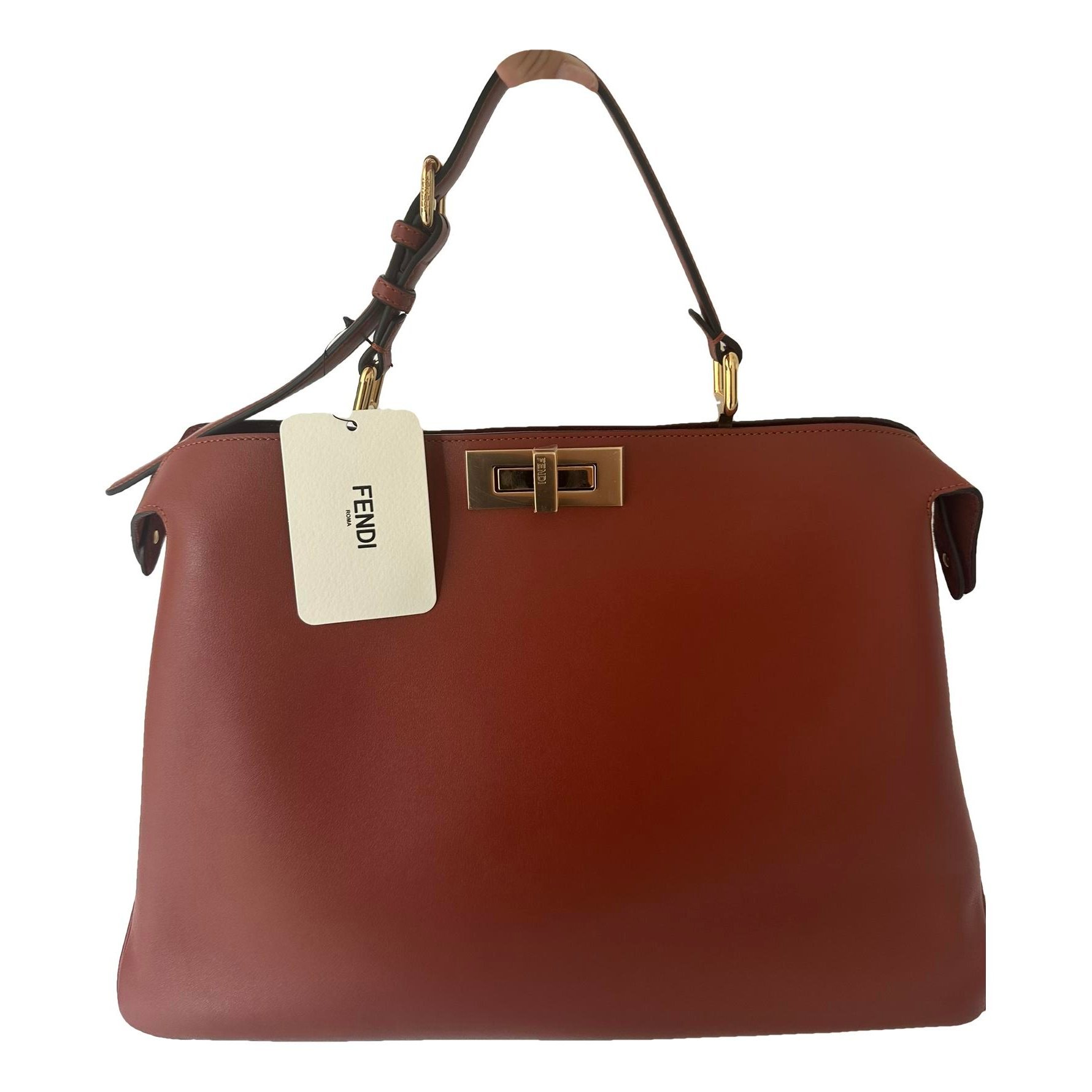 Peekaboo leather handbag