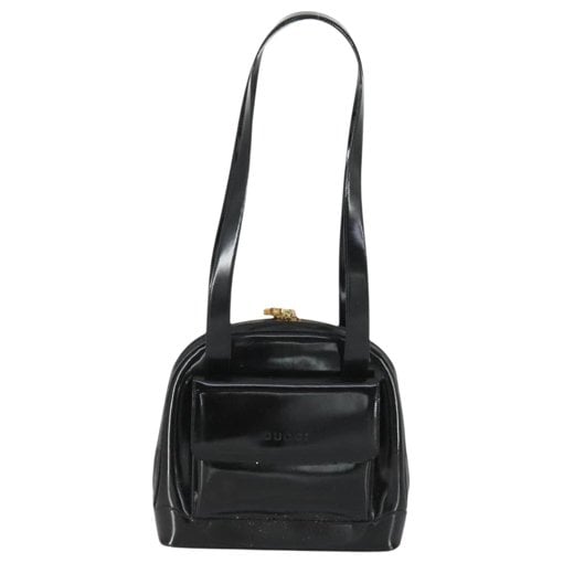 Patent leather handbag