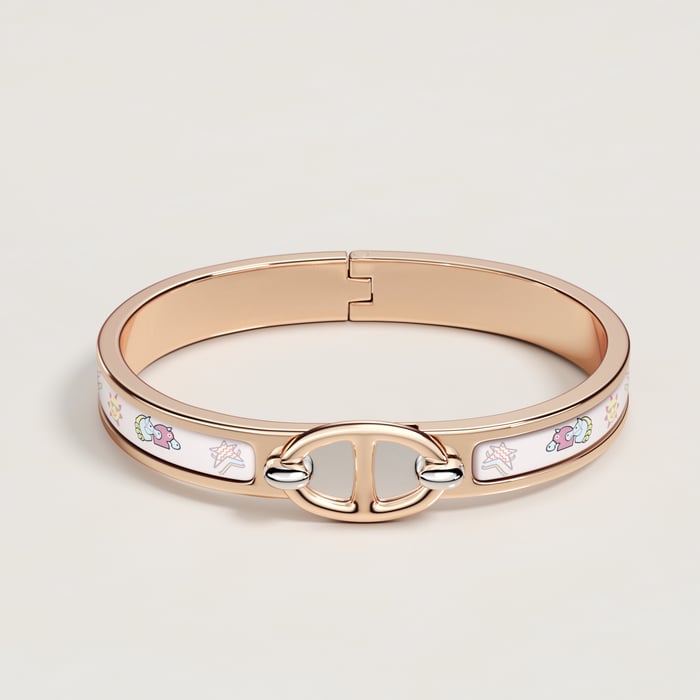 Jasmin Mini Clic Chaine d'Ancre Funny Ice Cream Bracelet