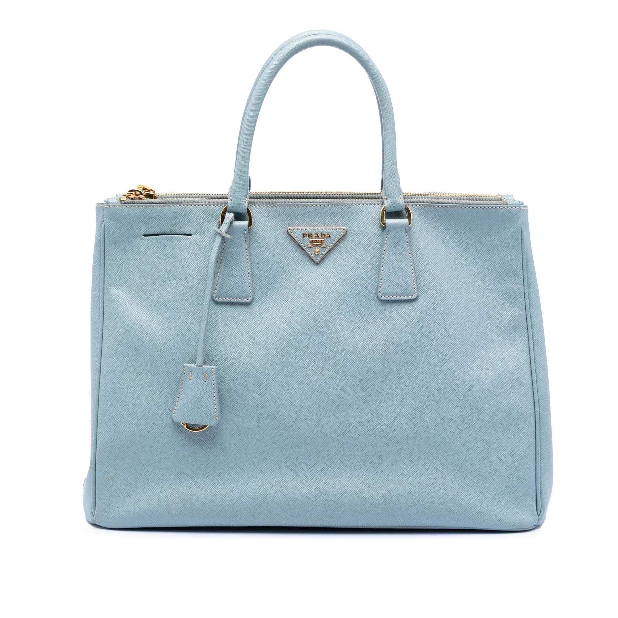 Double leather satchel
