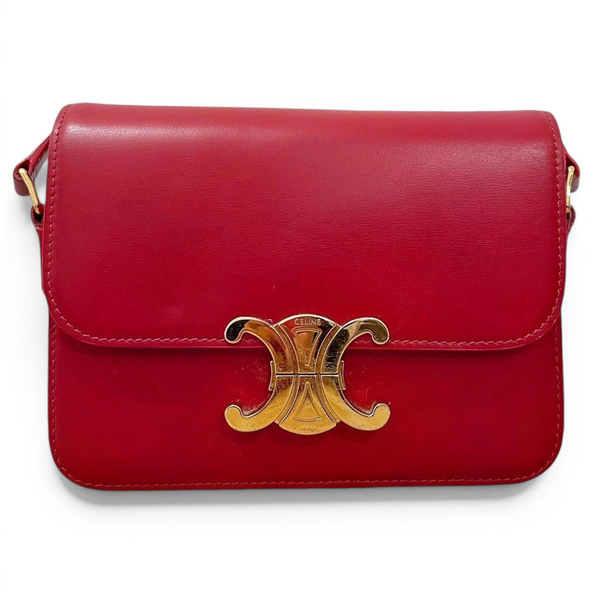 Triomphe leather handbag